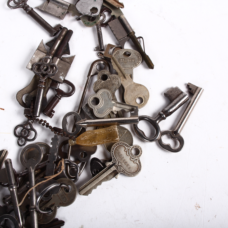 Collection of Vintage Keys Including Skeleton Keys