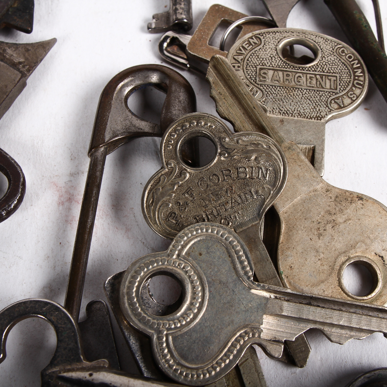 Collection of Vintage Keys Including Skeleton Keys