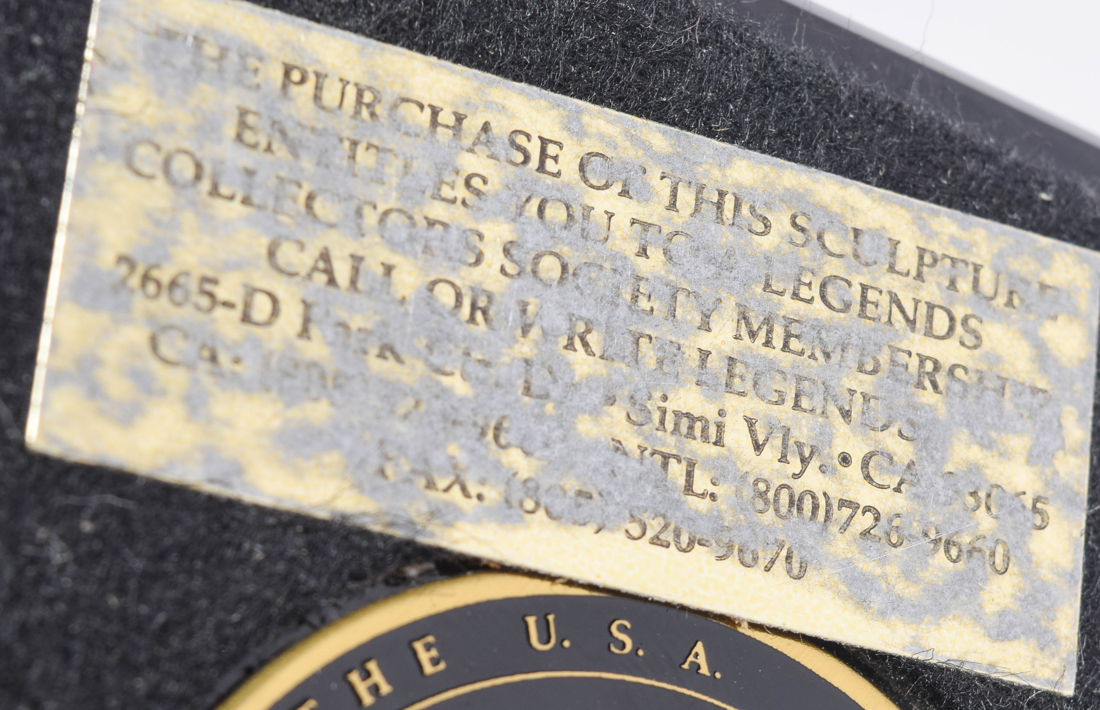 C.A. Pardell Reproduction Metal Sculpture of a Native American Man with Horse