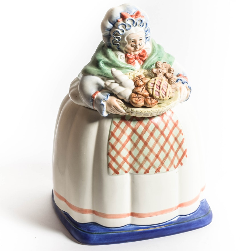 Fitz and Floyd Porcelain Cookie Jar