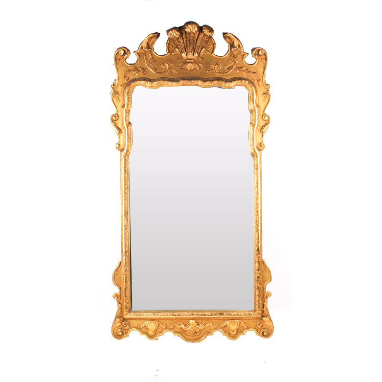 Antique George II Style Gilt Wood Mirror