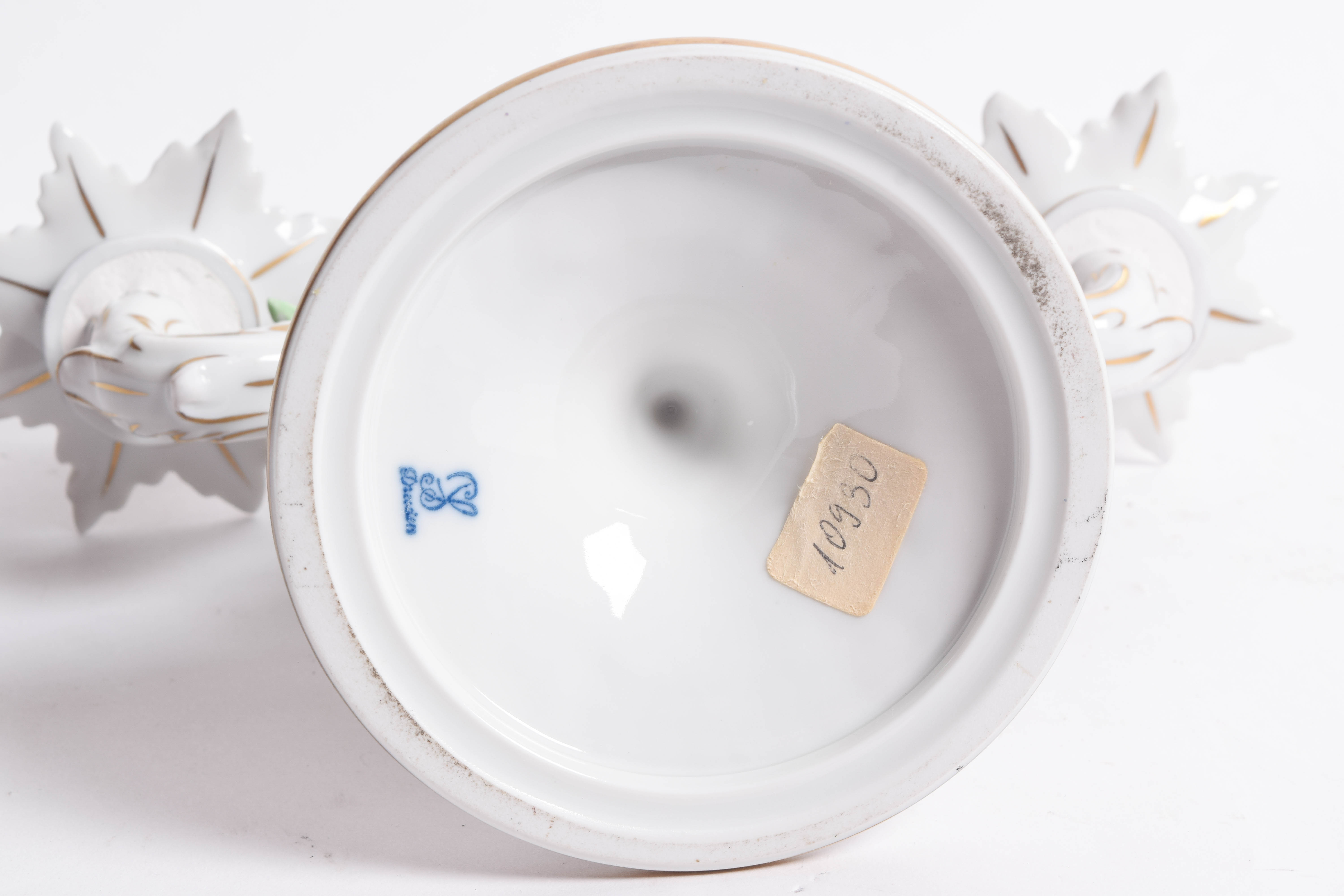 Carl Thieme Dresden Porcelain Candelabras