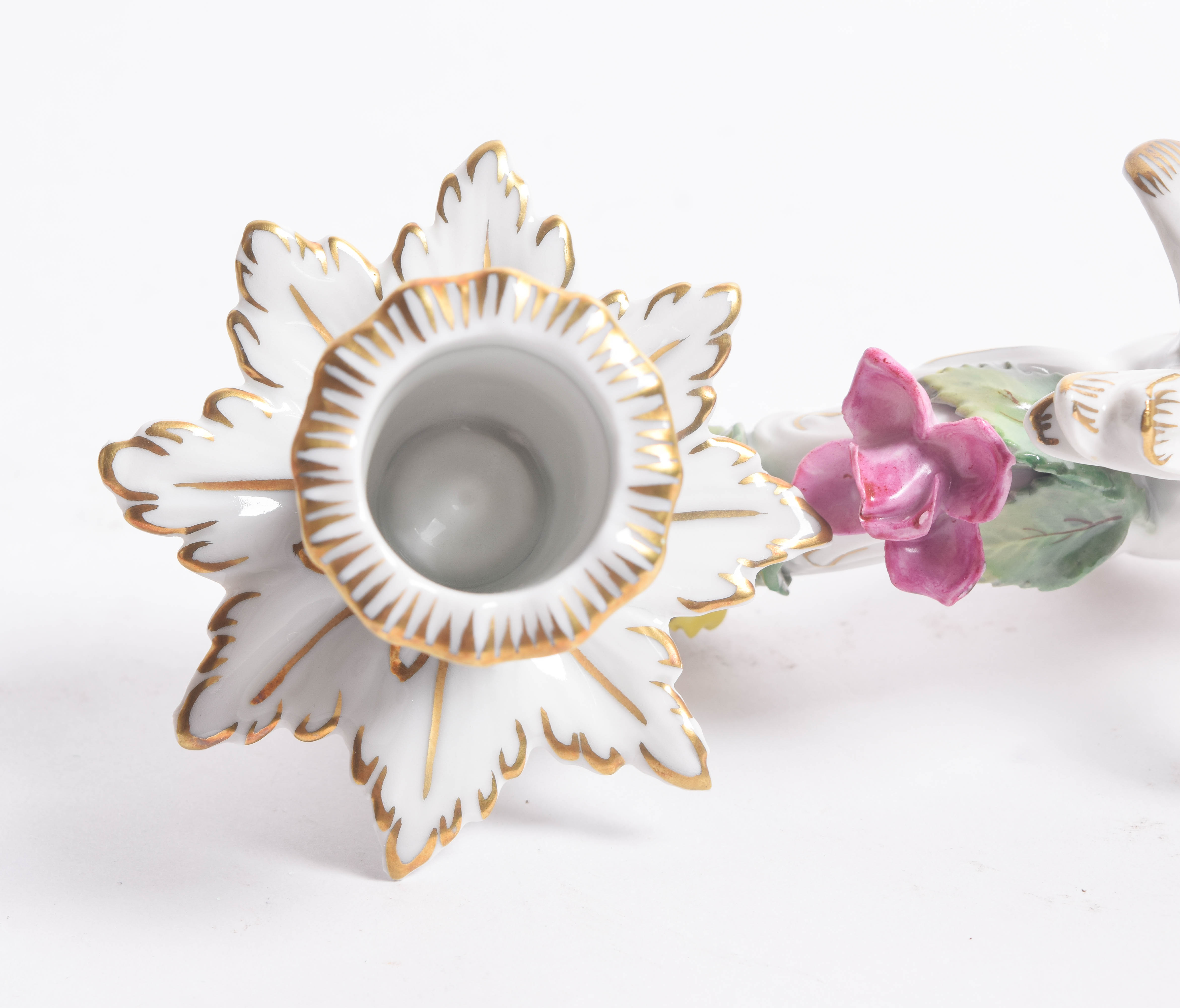 Carl Thieme Dresden Porcelain Candelabras