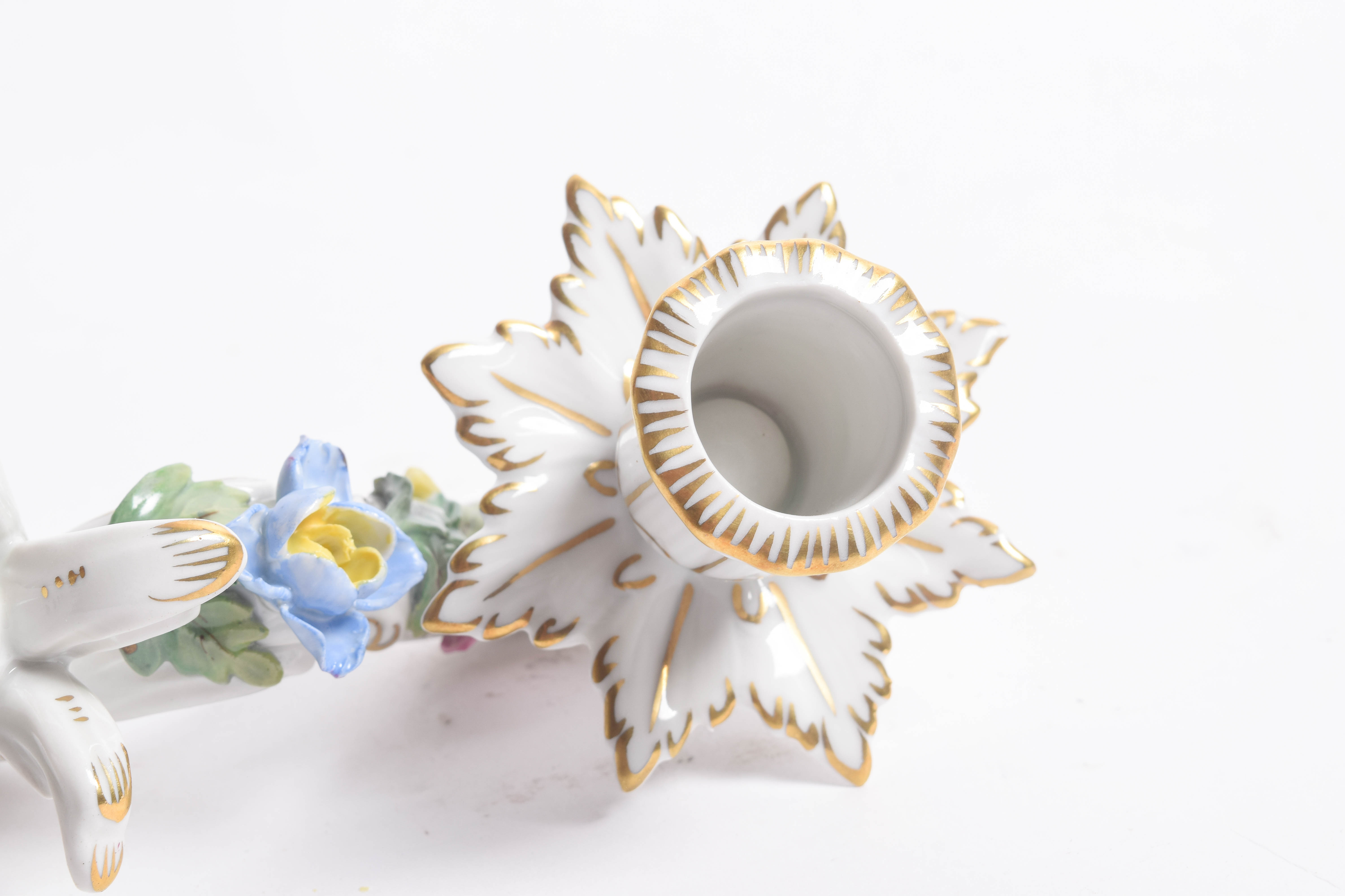 Carl Thieme Dresden Porcelain Candelabras