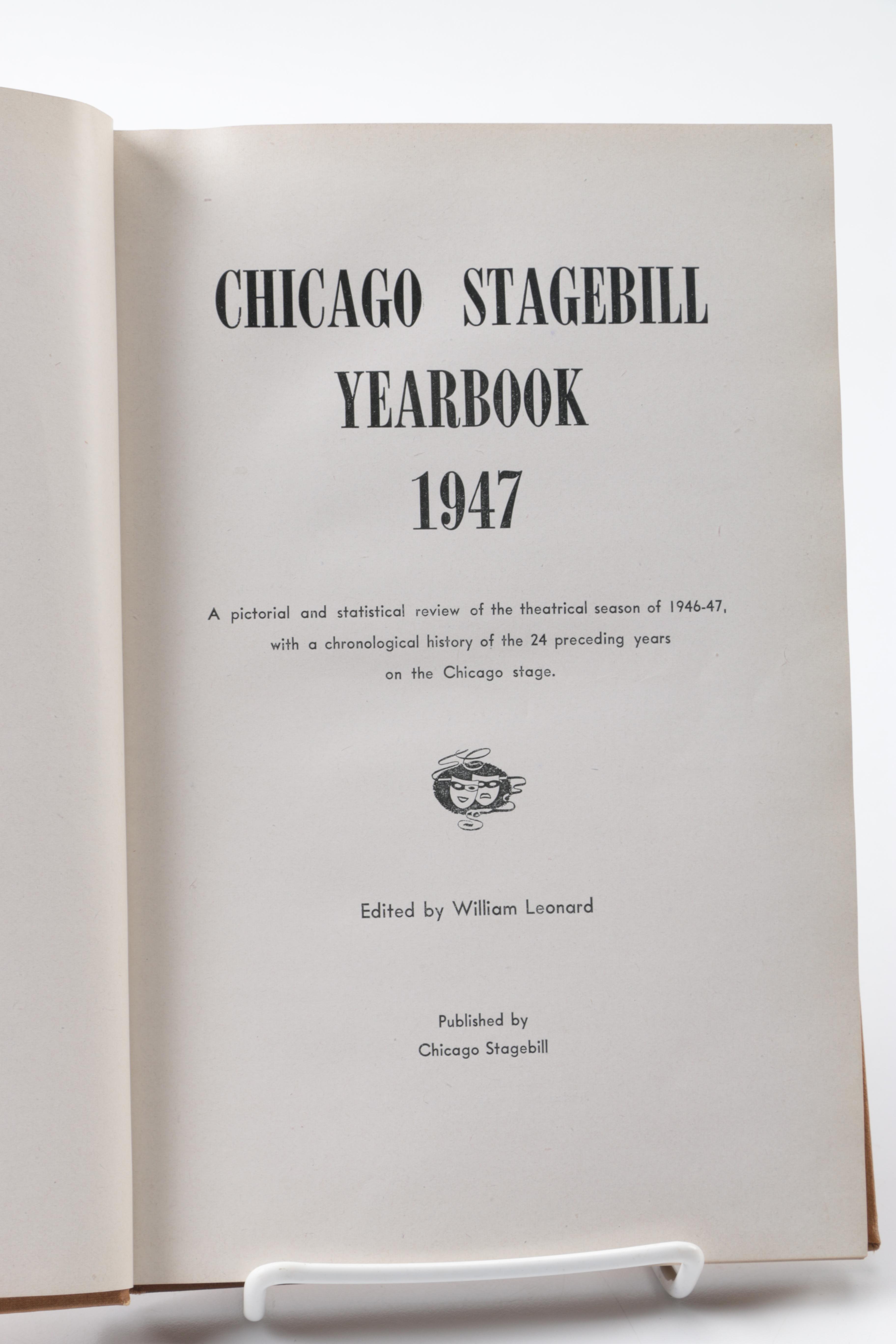 "Chicago Stagebill Yearbook 1947" from Chicago Stagebill