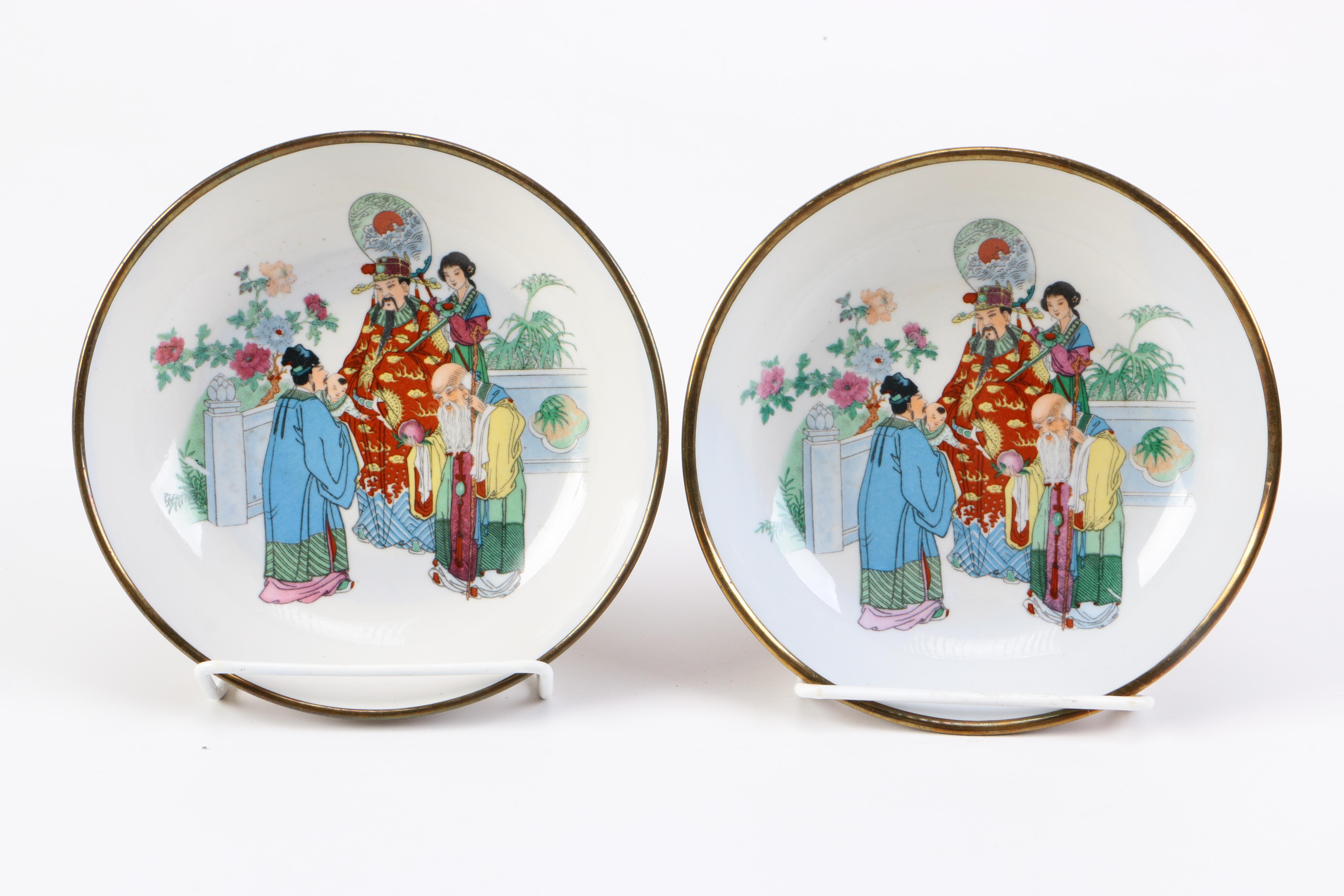 Chinese Porcelain Saucers