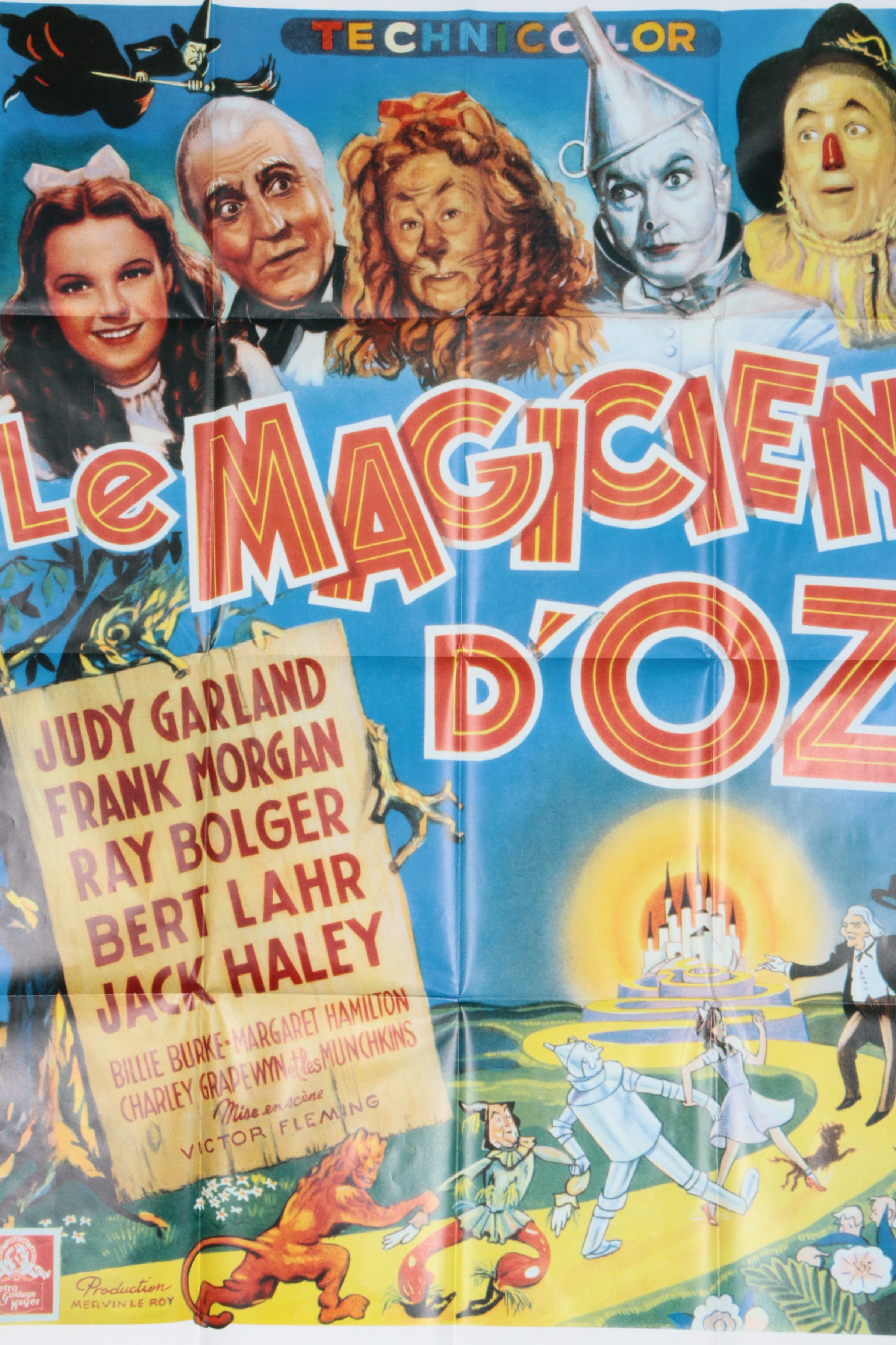 French Film Poster for Metro-Goldwyn-Mayer's "The Wizard of Oz"