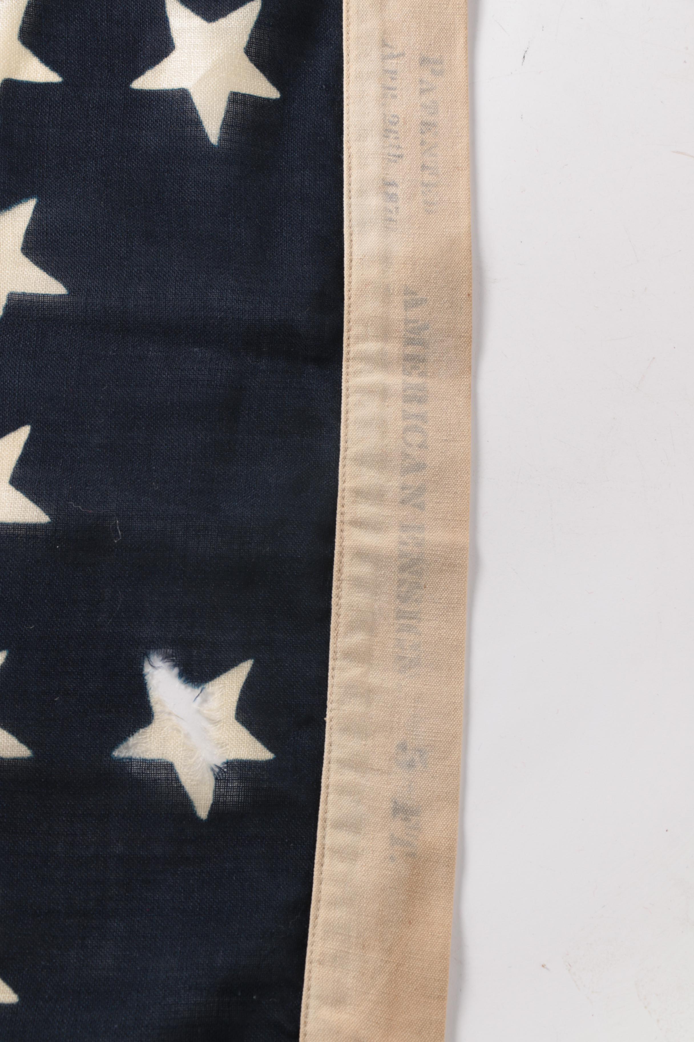 Forty-Four Star American Flag, Circa 1891-1896