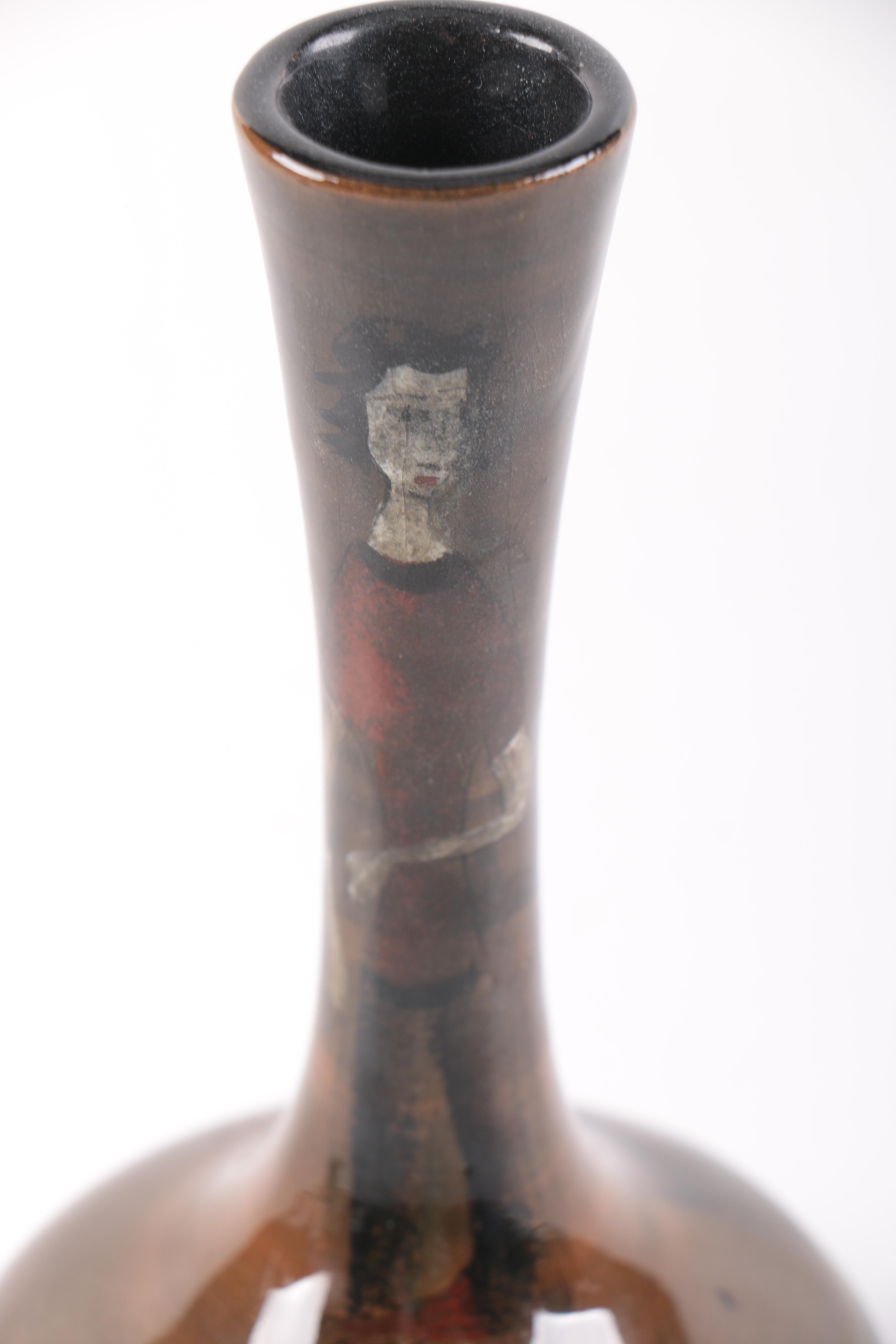 Polia Pillin Signed and Illustrated Art Pottery Vases