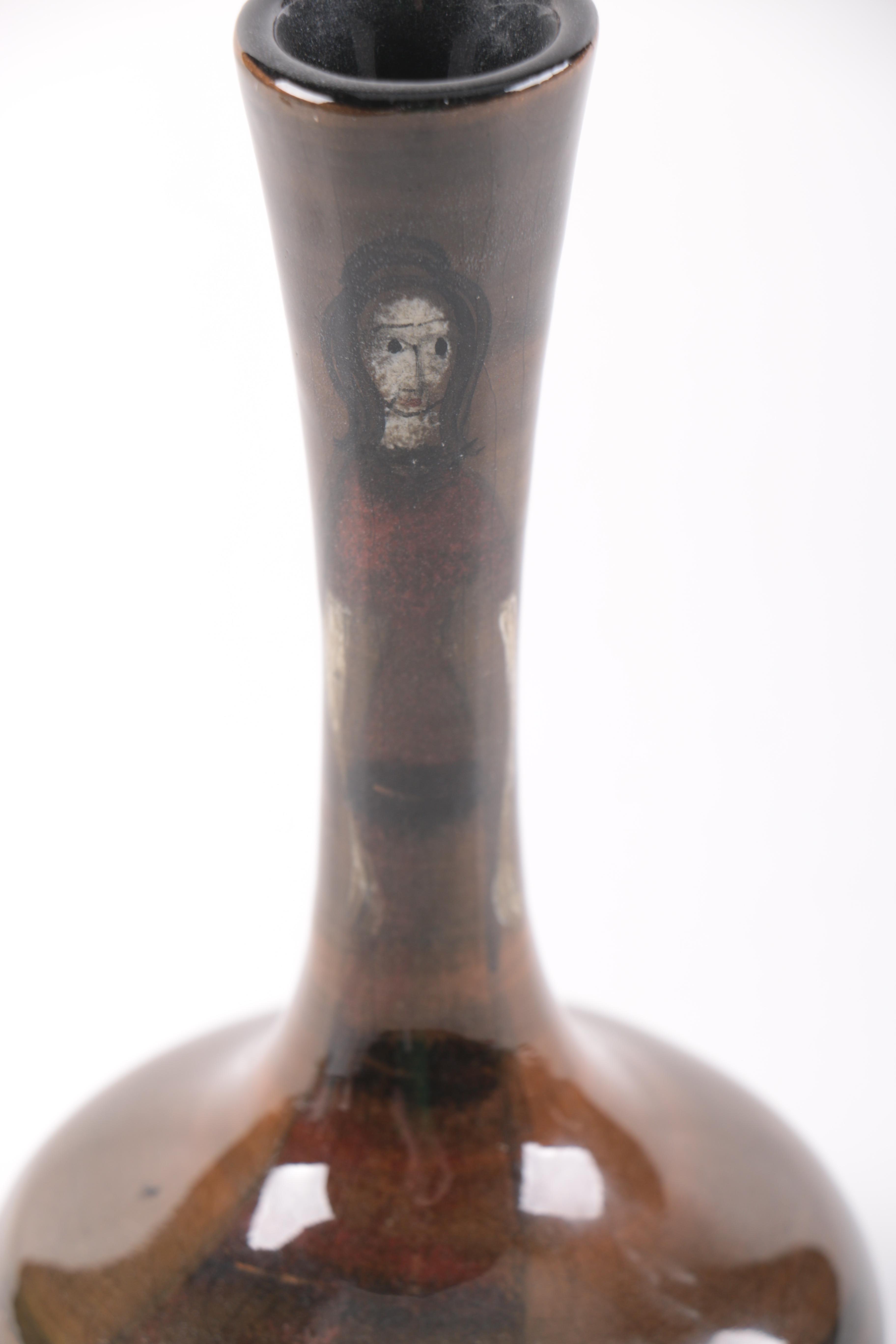 Polia Pillin Signed and Illustrated Art Pottery Vases