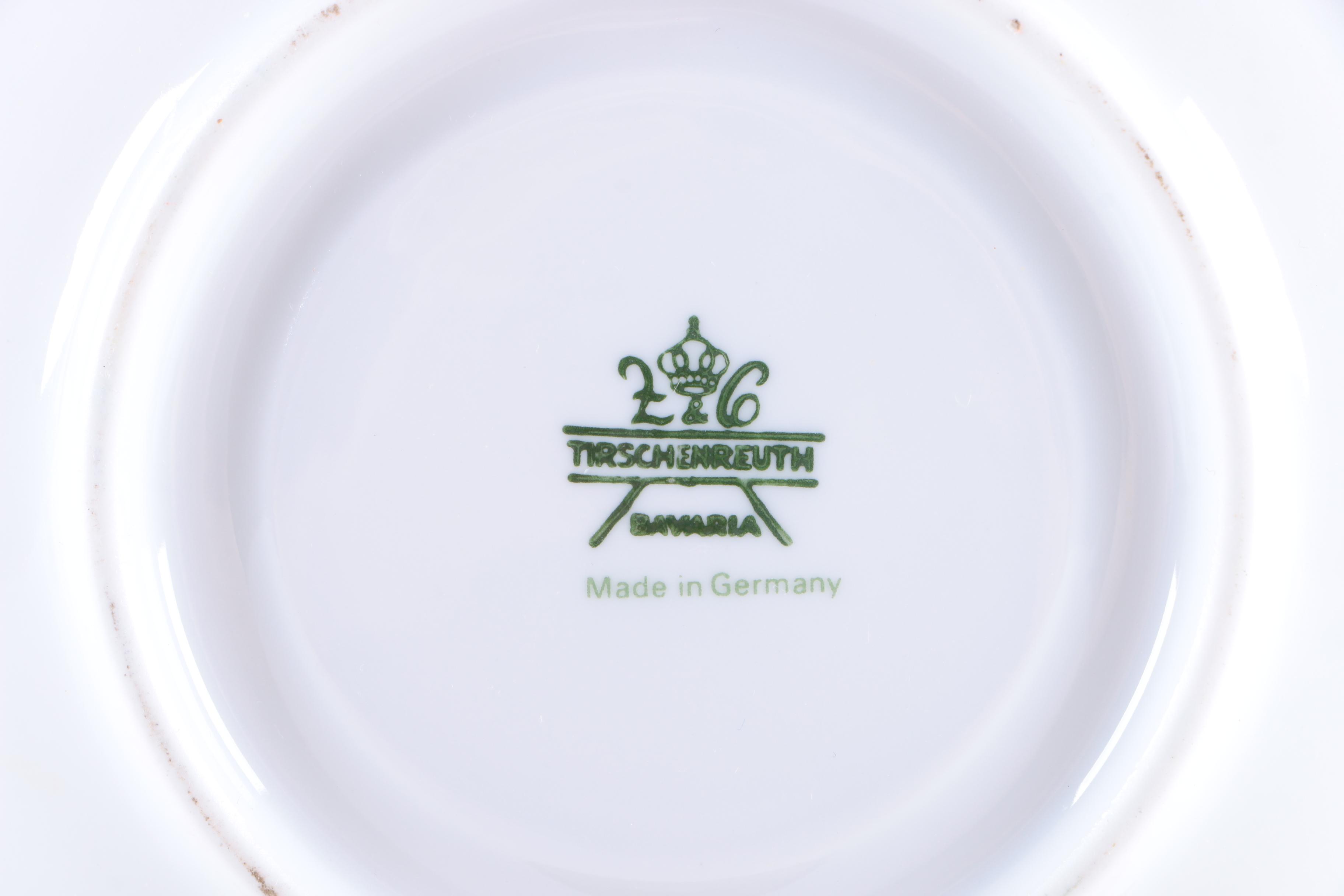 Tirschenreuth "Petite Rose" Demitasse Cup and Saucer