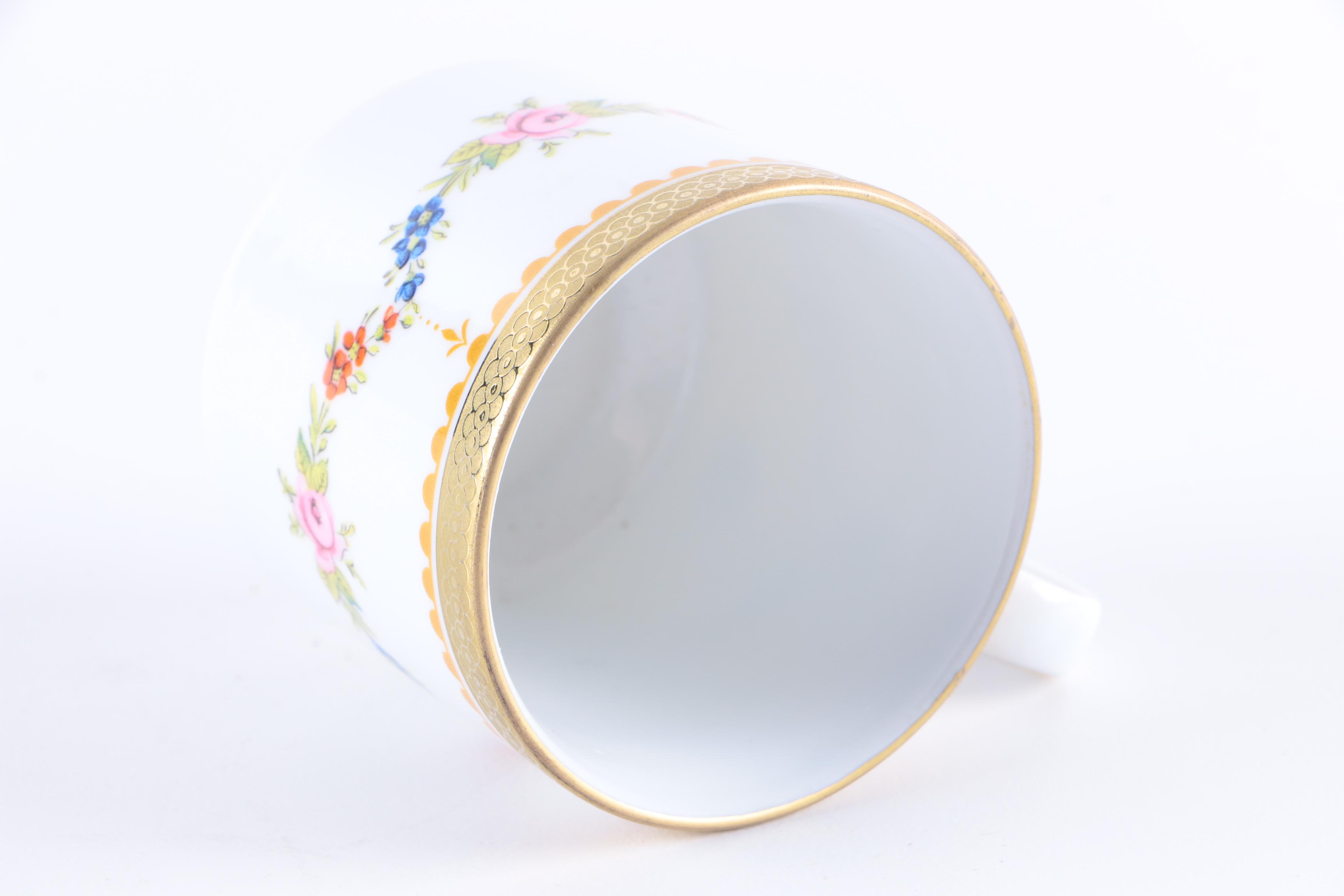 Tirschenreuth "Petite Rose" Demitasse Cup and Saucer