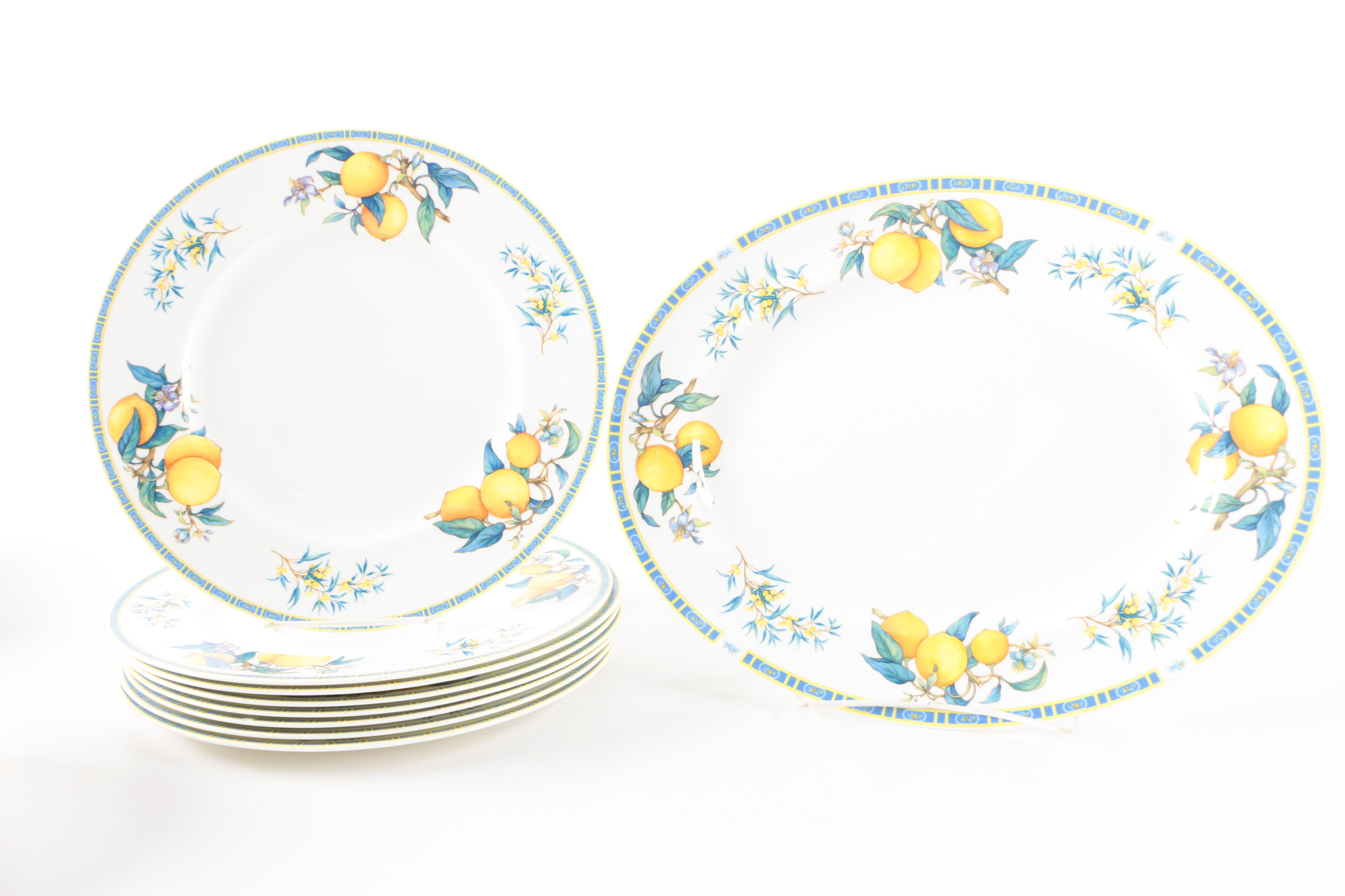 Wedgwood "Citrons" Bone China Service Circa 1993