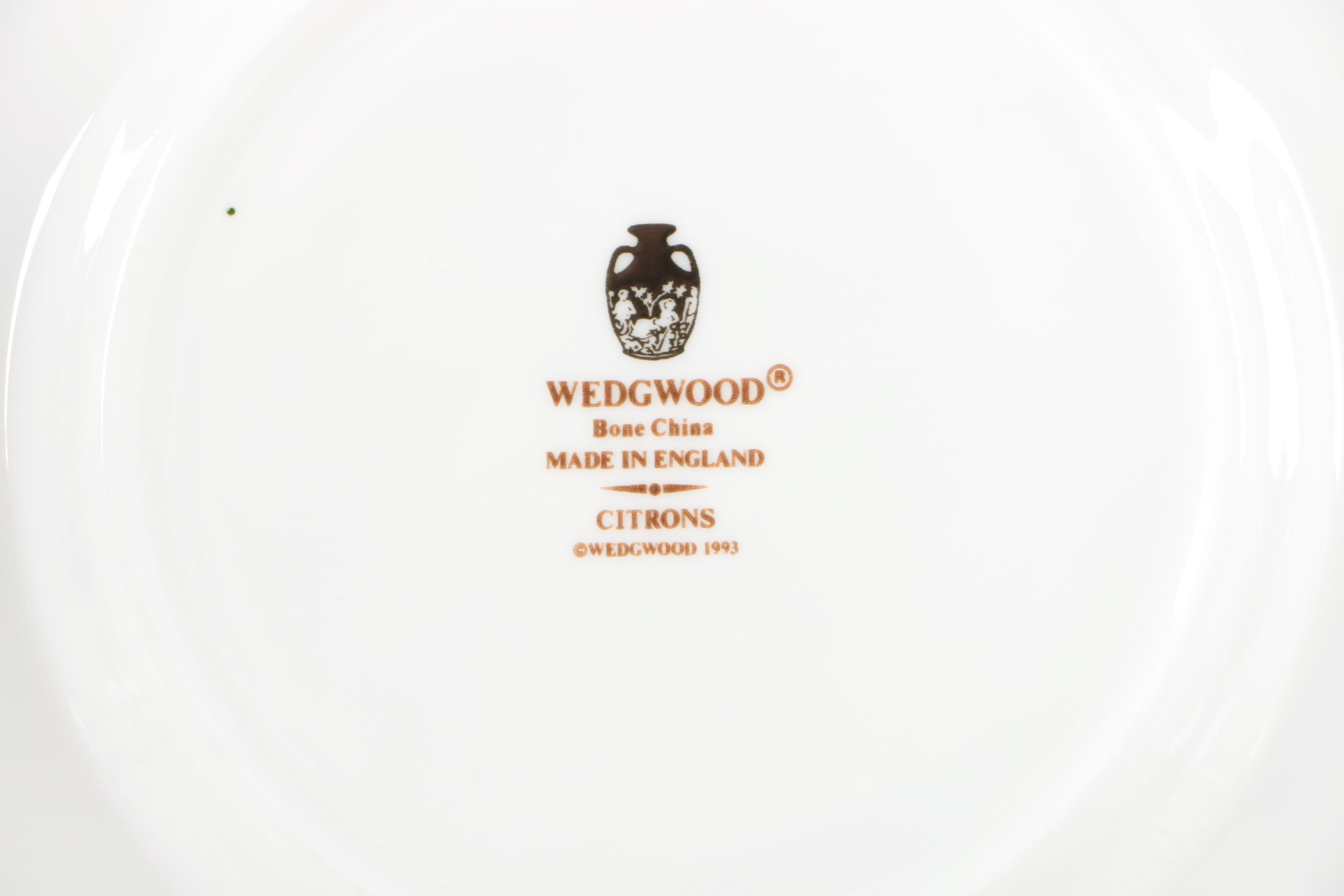 Wedgwood "Citrons" Bone China Service Circa 1993