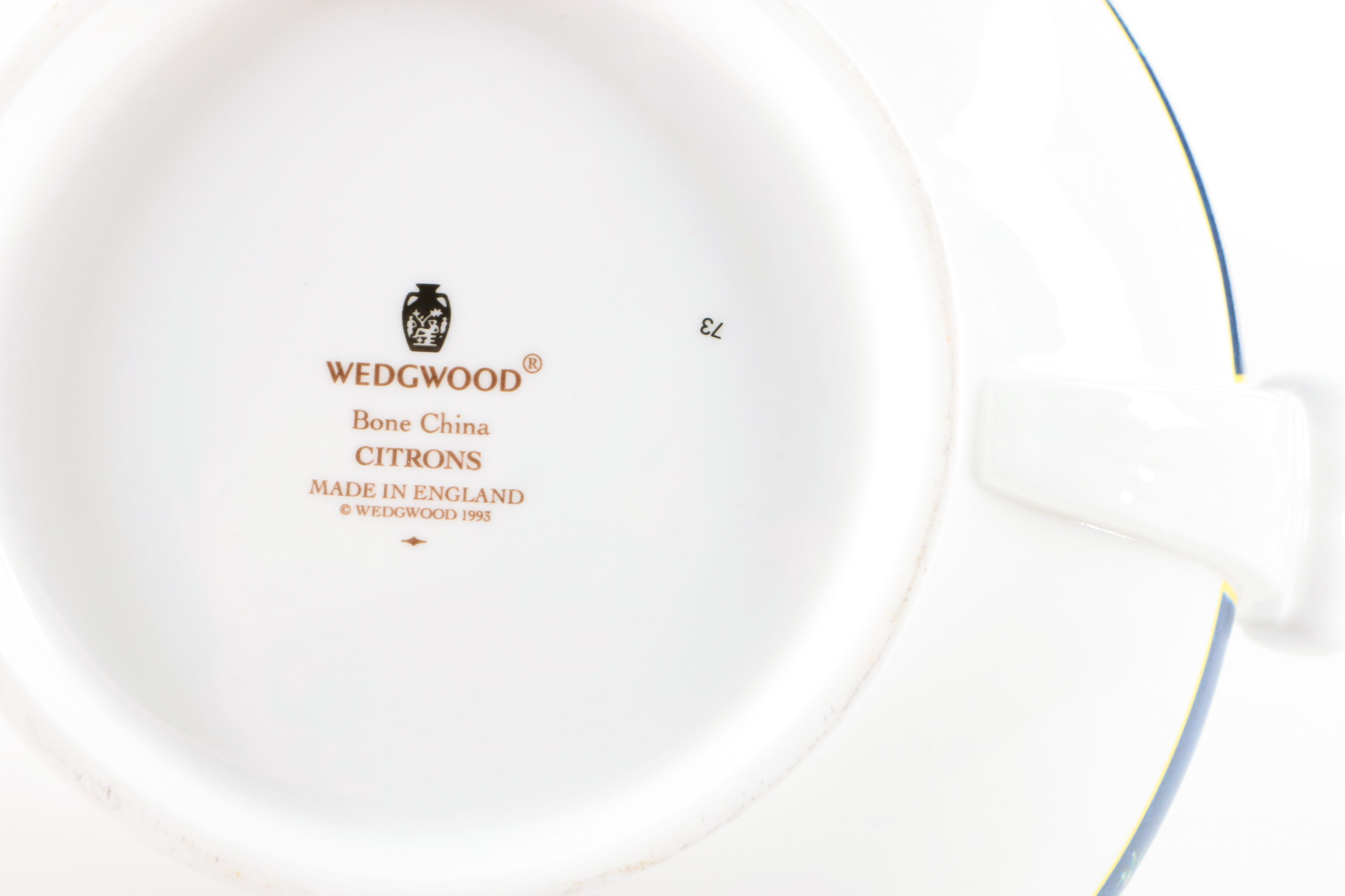 Wedgwood "Citrons" Bone China Service Circa 1993