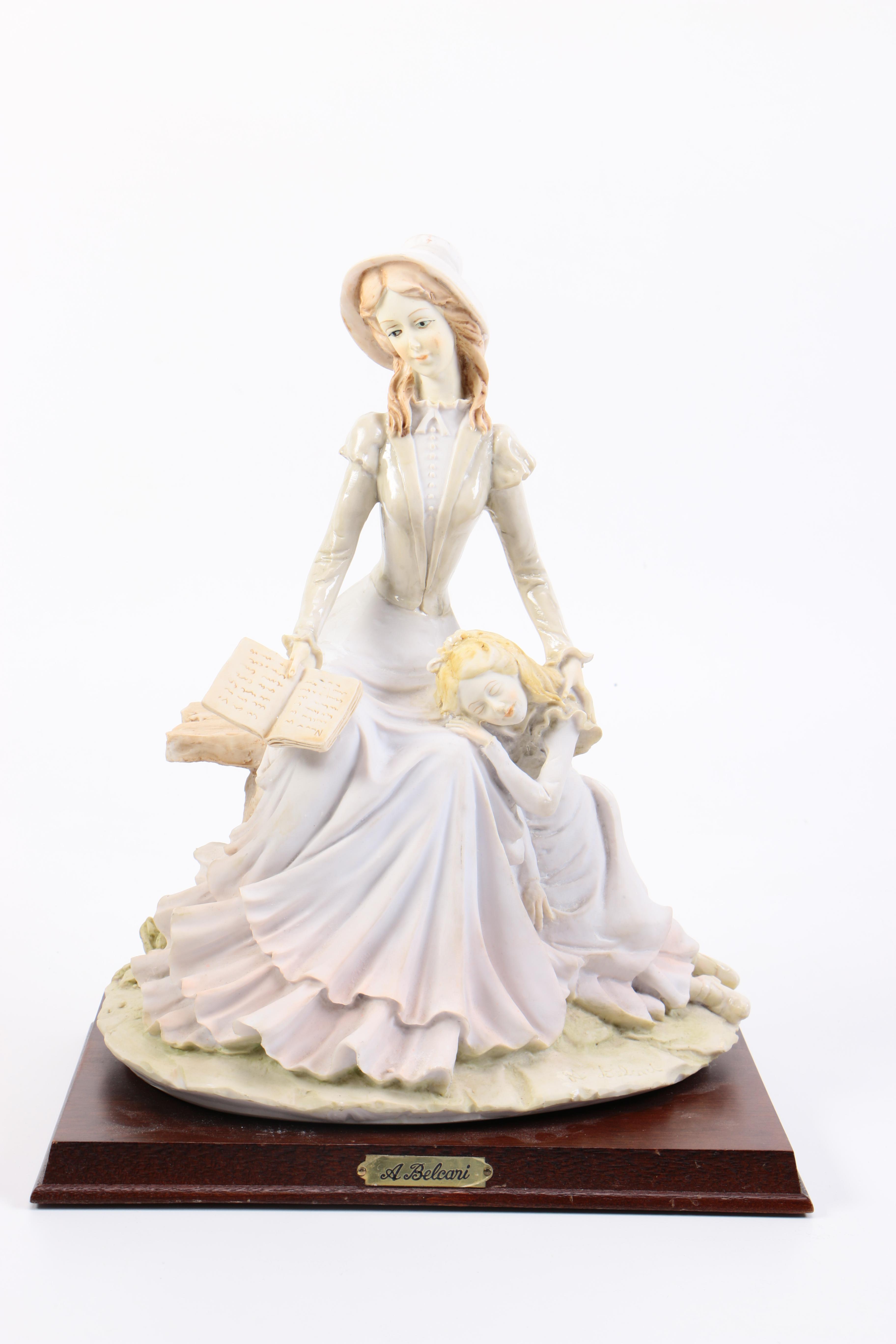 Collection of Ceramic Figurines Including A. Belcari