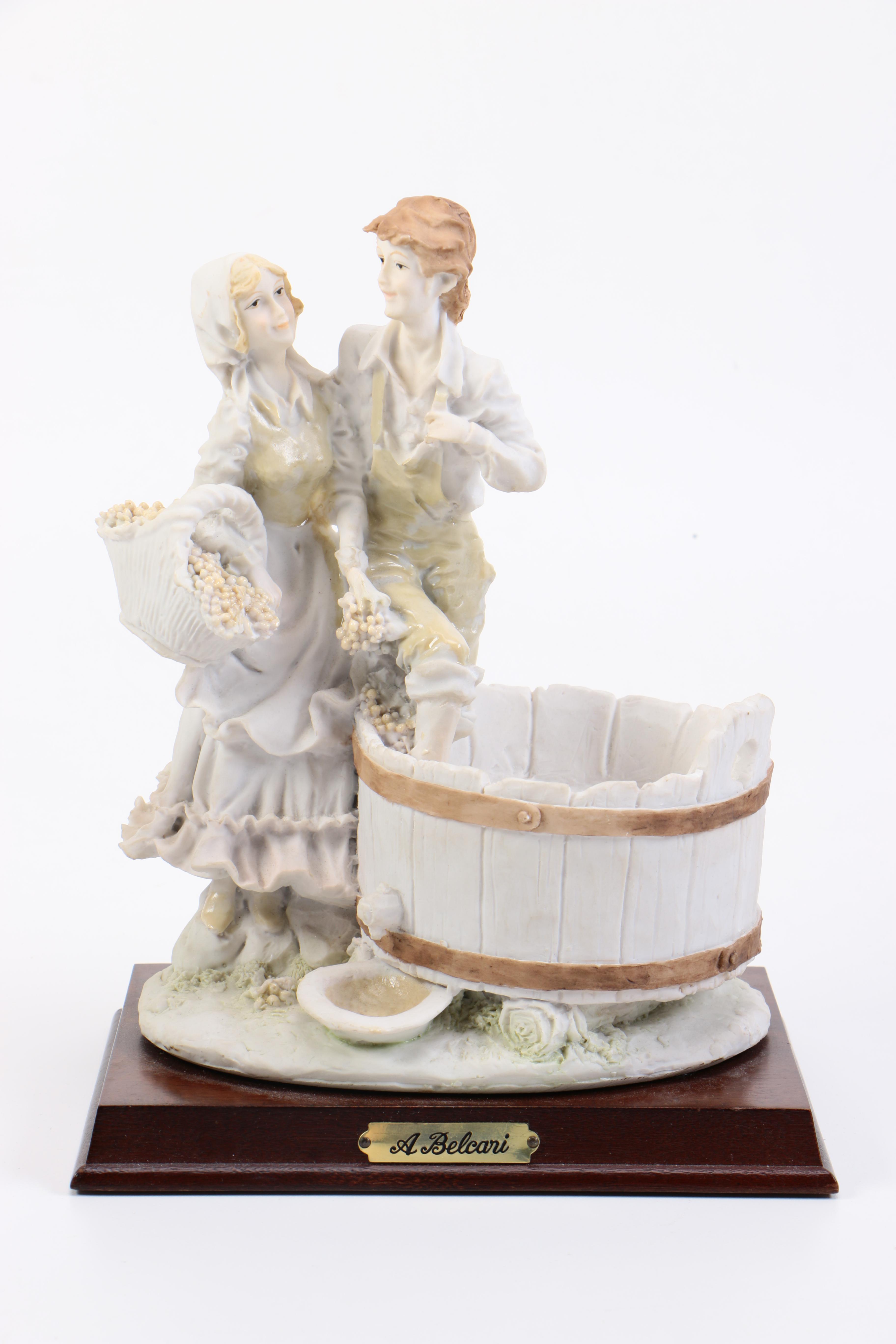 Collection of Ceramic Figurines Including A. Belcari