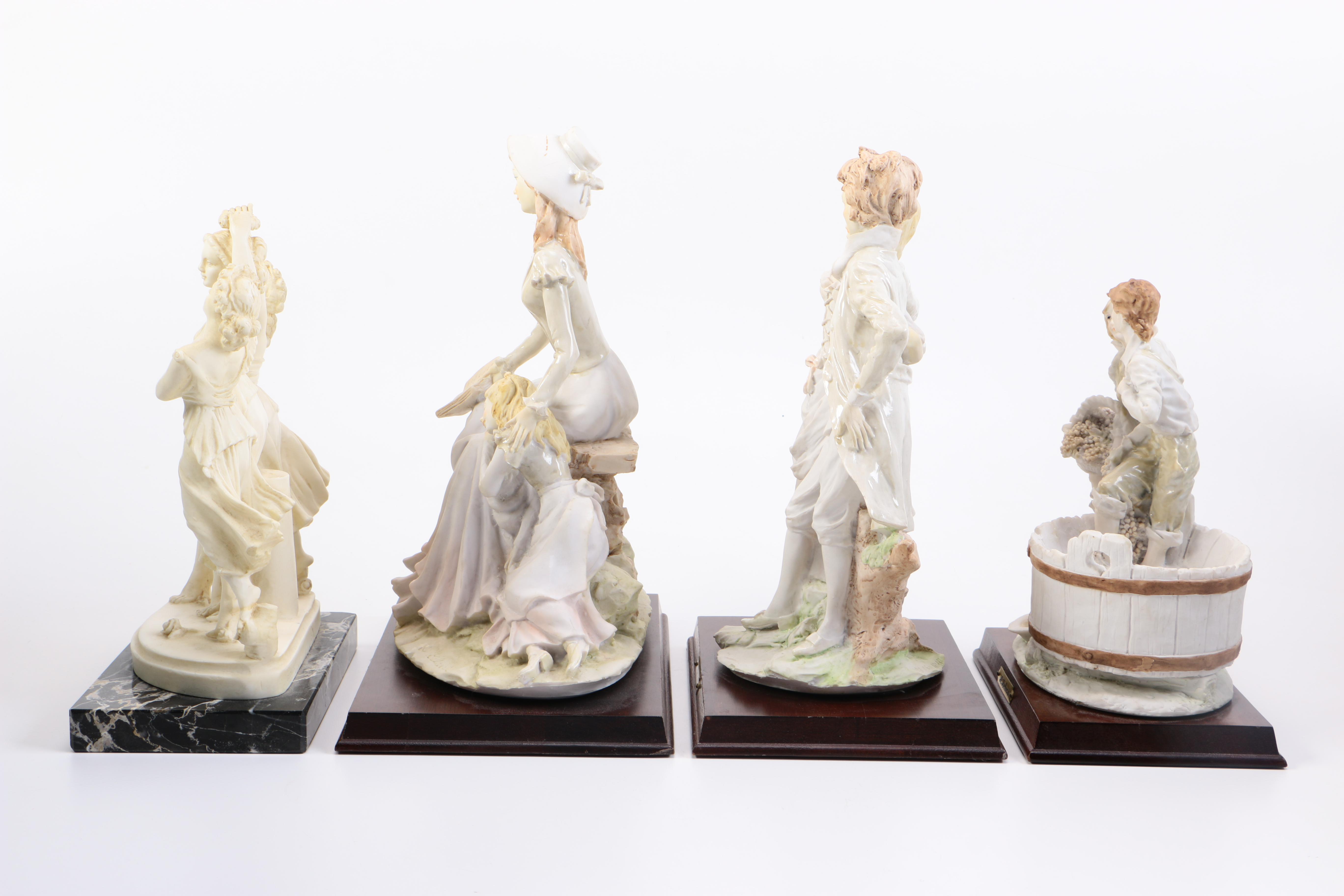 Collection of Ceramic Figurines Including A. Belcari