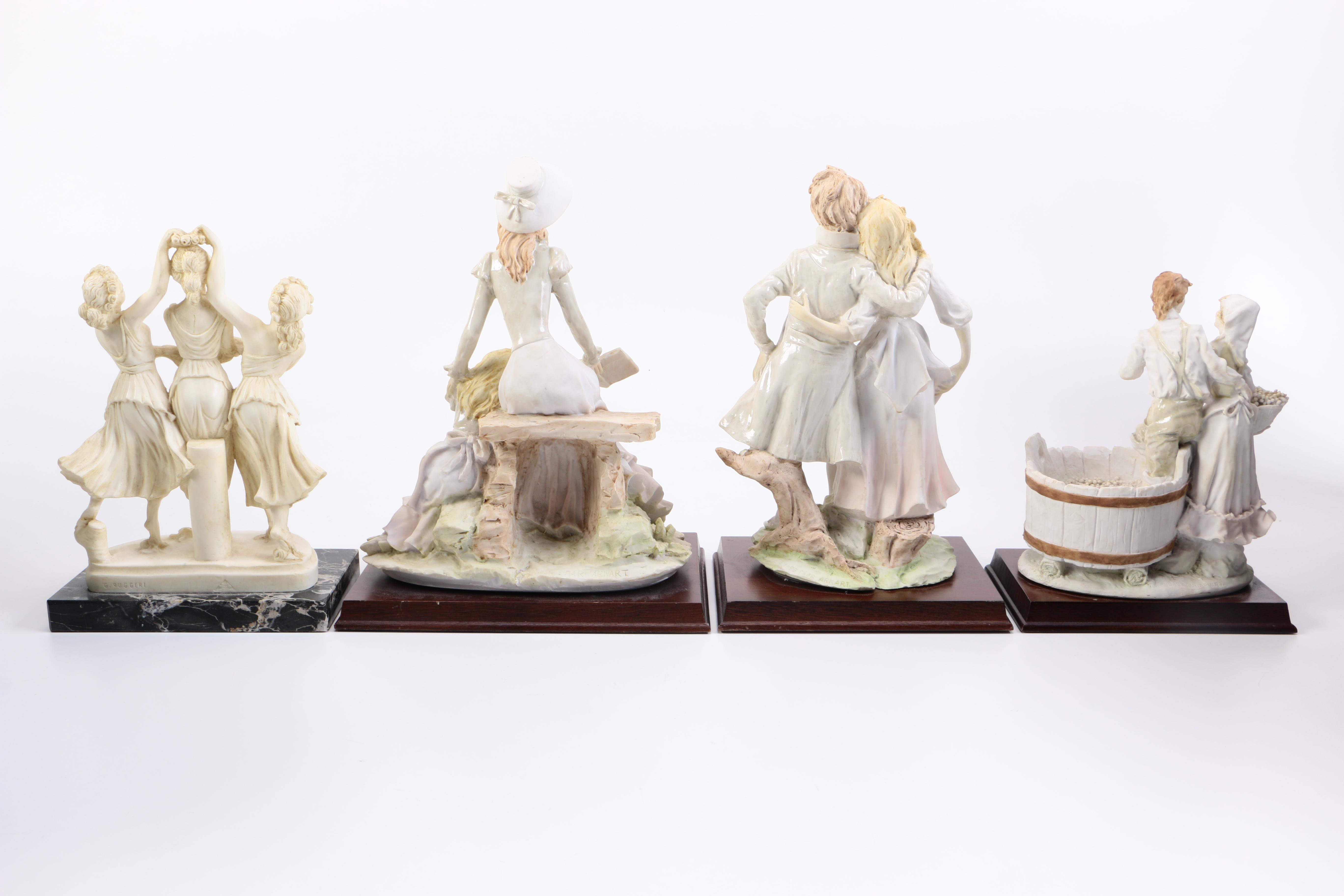 Collection of Ceramic Figurines Including A. Belcari