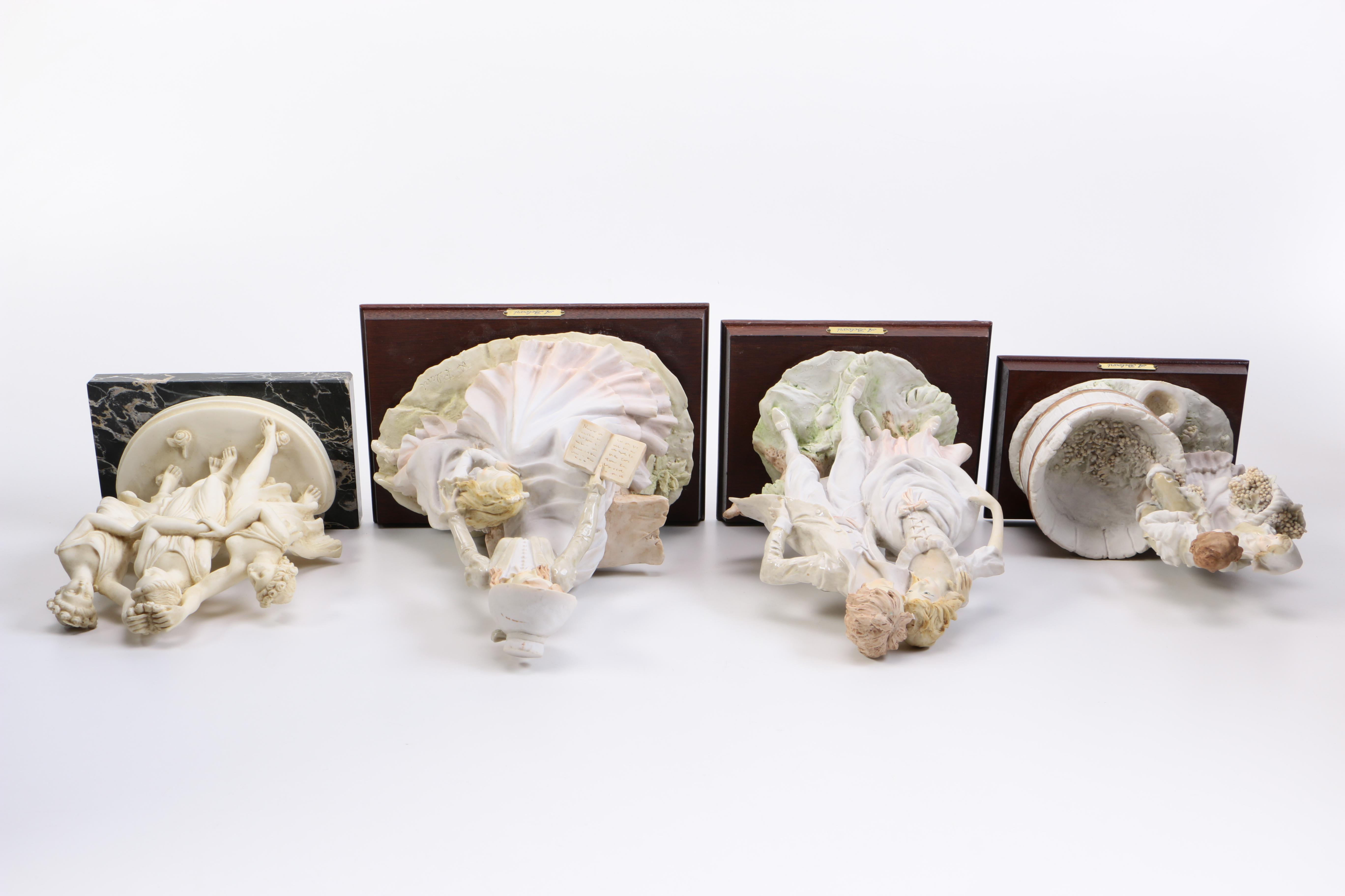 Collection of Ceramic Figurines Including A. Belcari