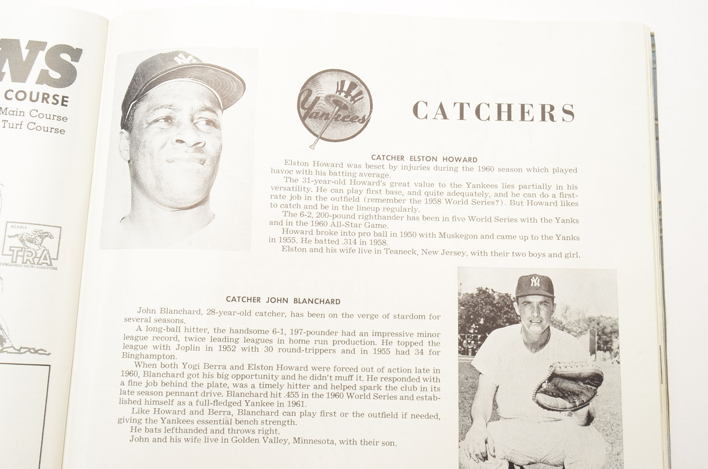 1961 World Series Baseball Program Played At Crosley