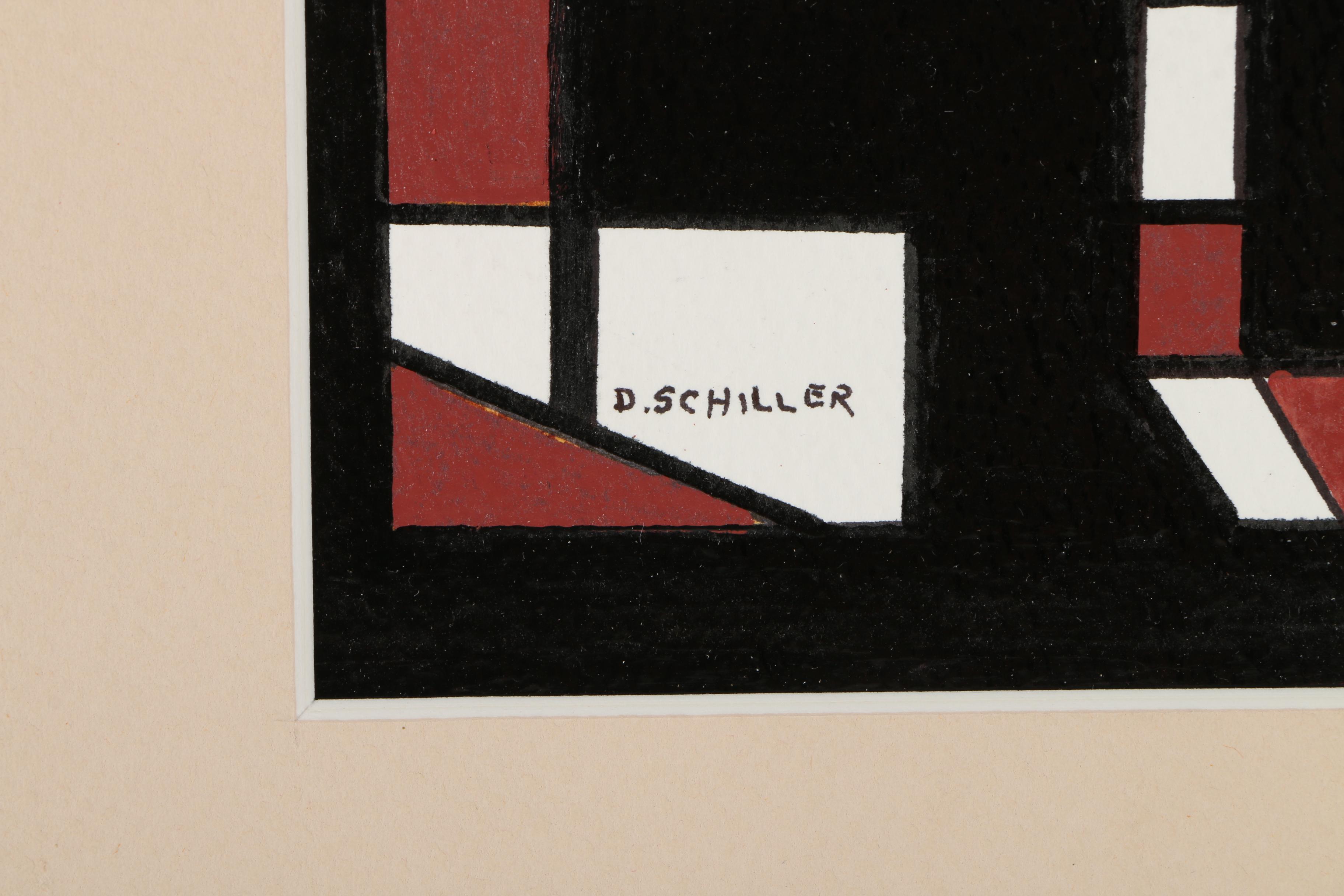 D. Schiller Geometric Acrylic Paintings