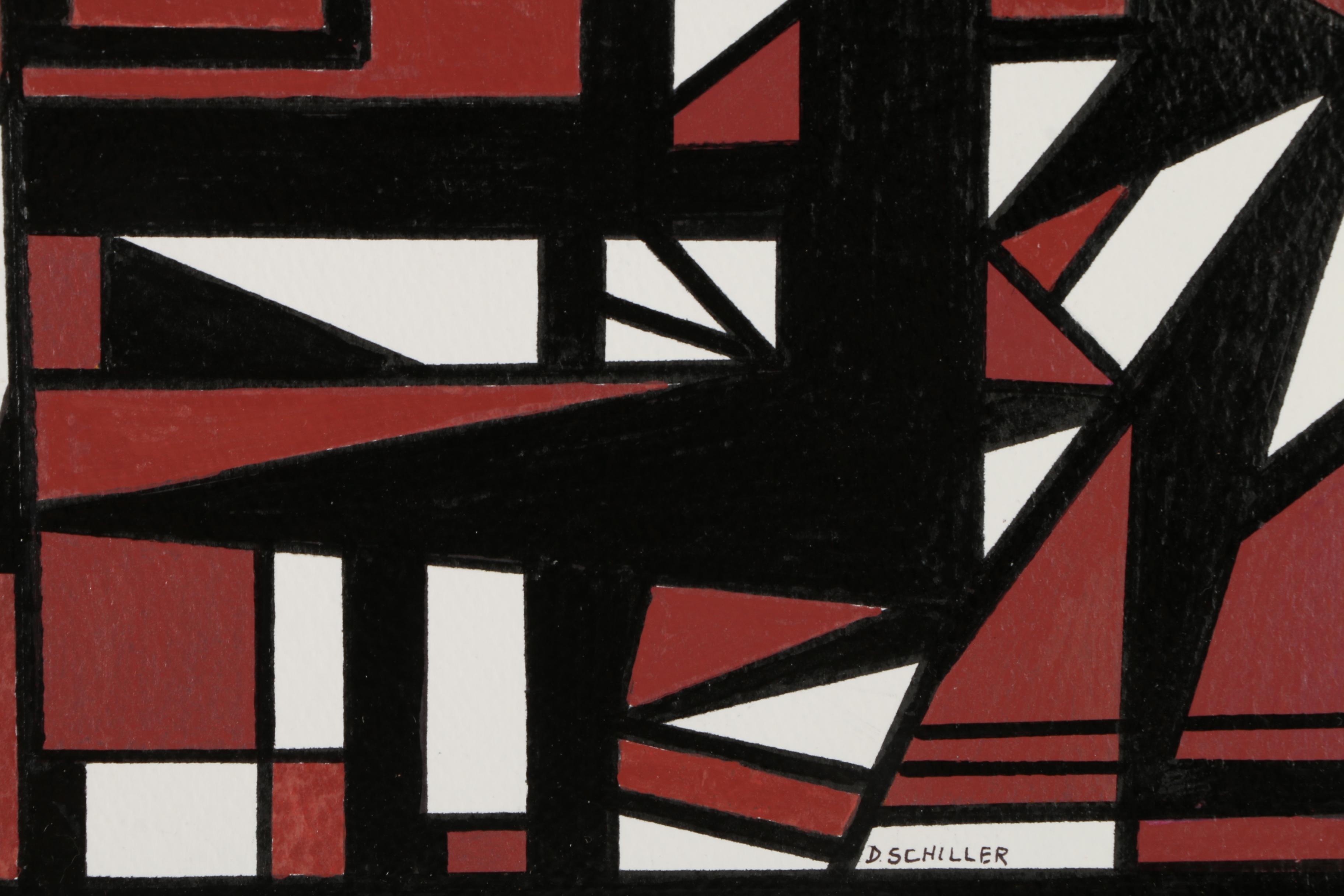 D. Schiller Geometric Acrylic Paintings