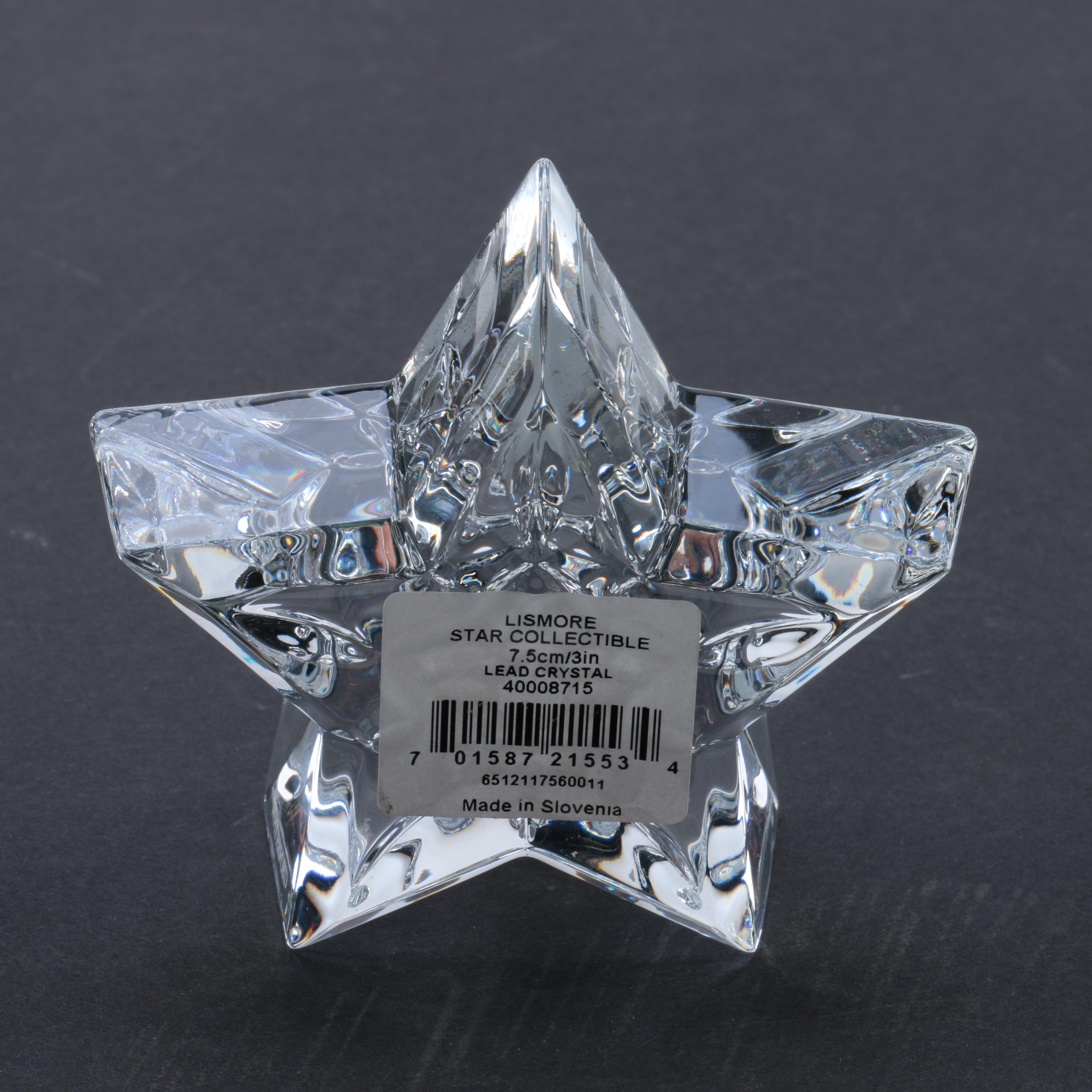 Waterford Crystal Vase and Paperweight