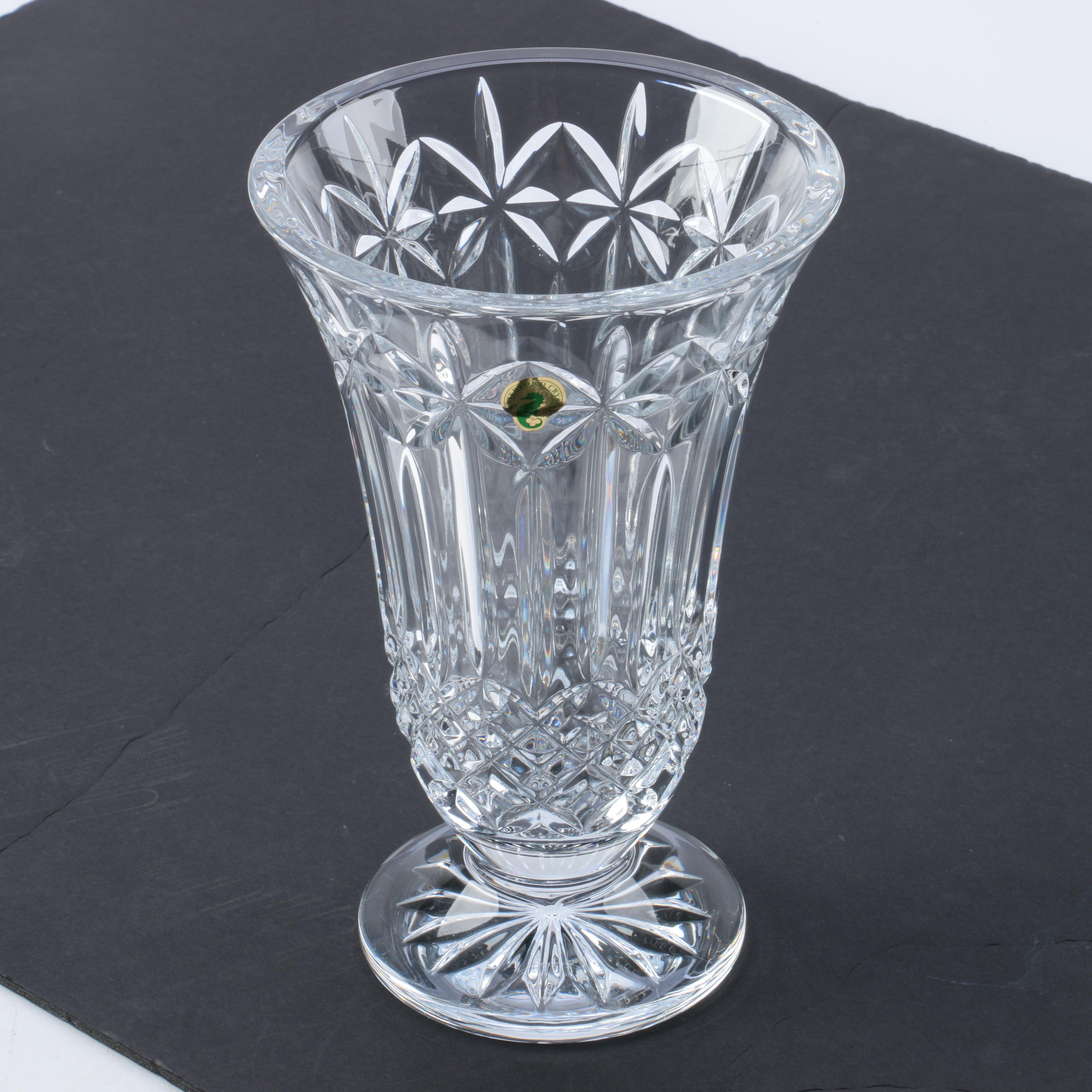 Waterford Crystal Vase and Paperweight
