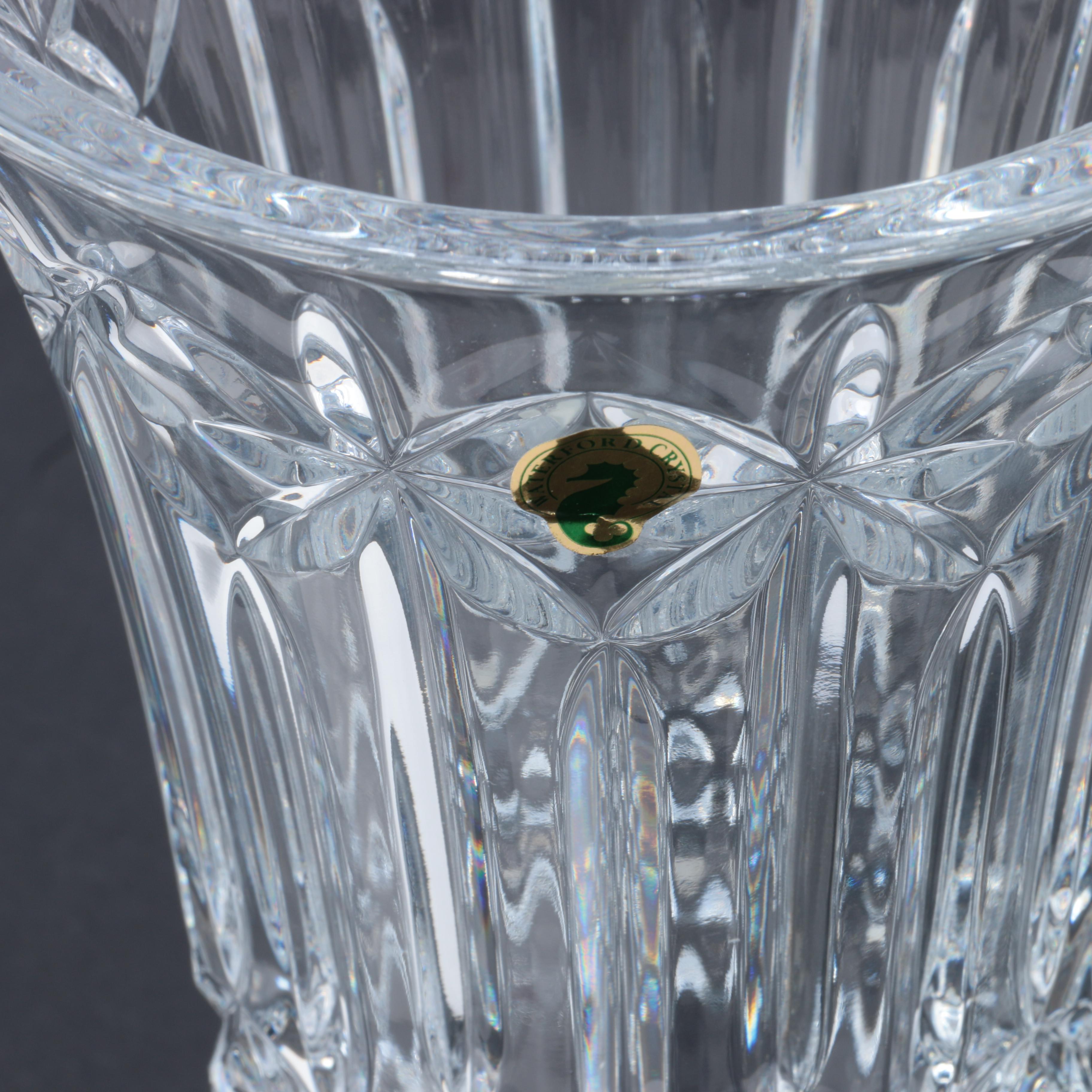 Waterford Crystal Vase and Paperweight