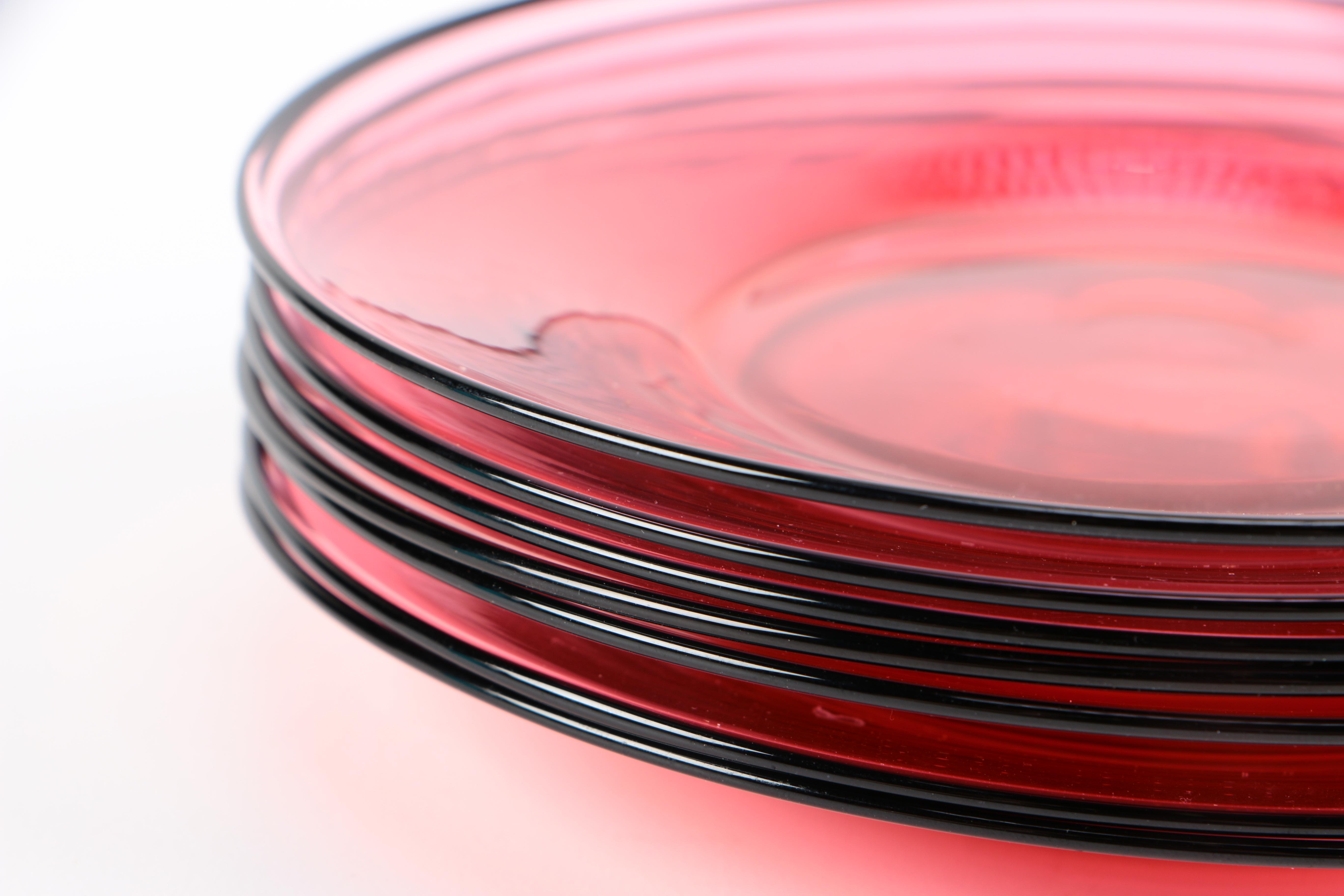 Vintage Steuben Art Glass Saucers