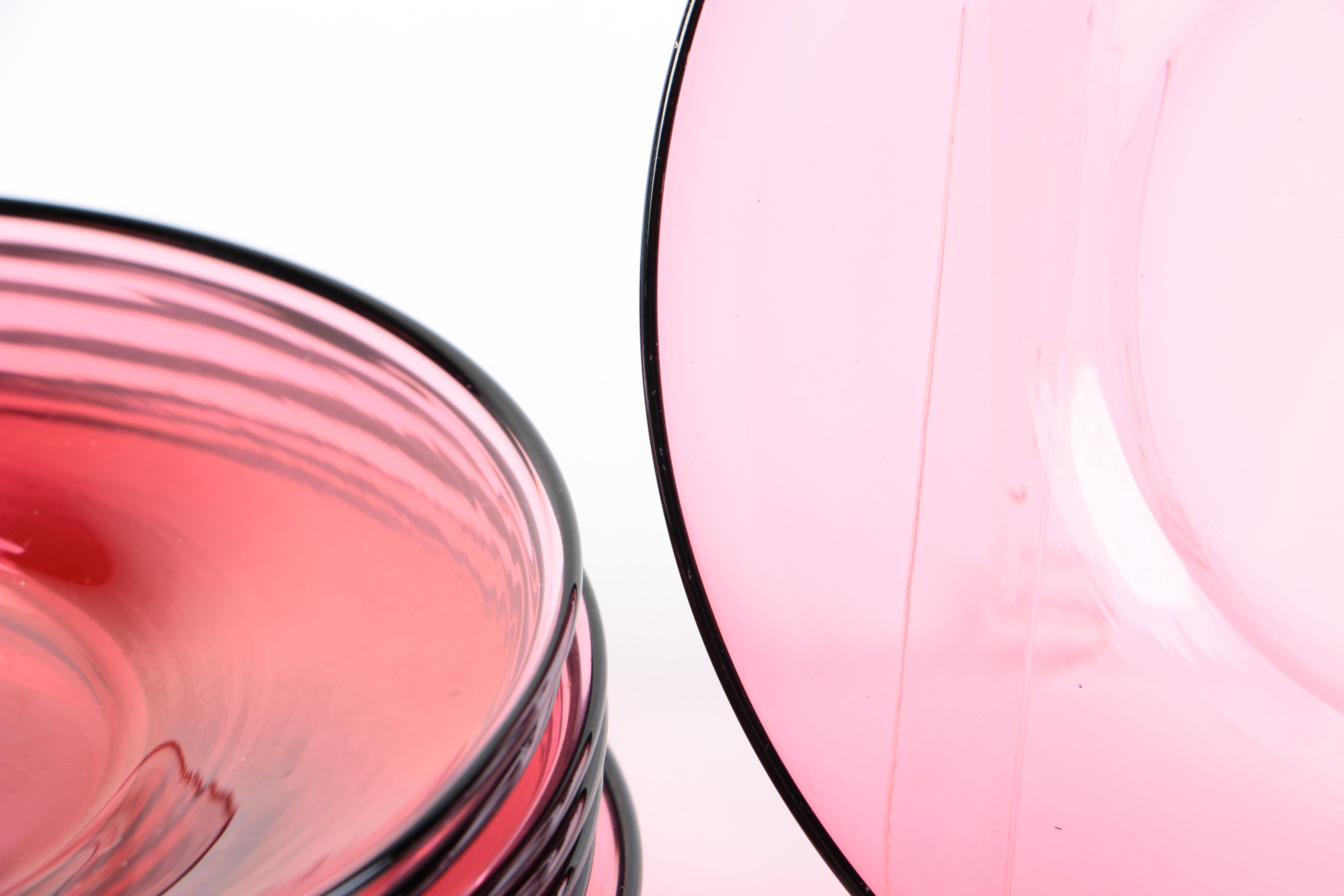 Vintage Steuben Art Glass Saucers