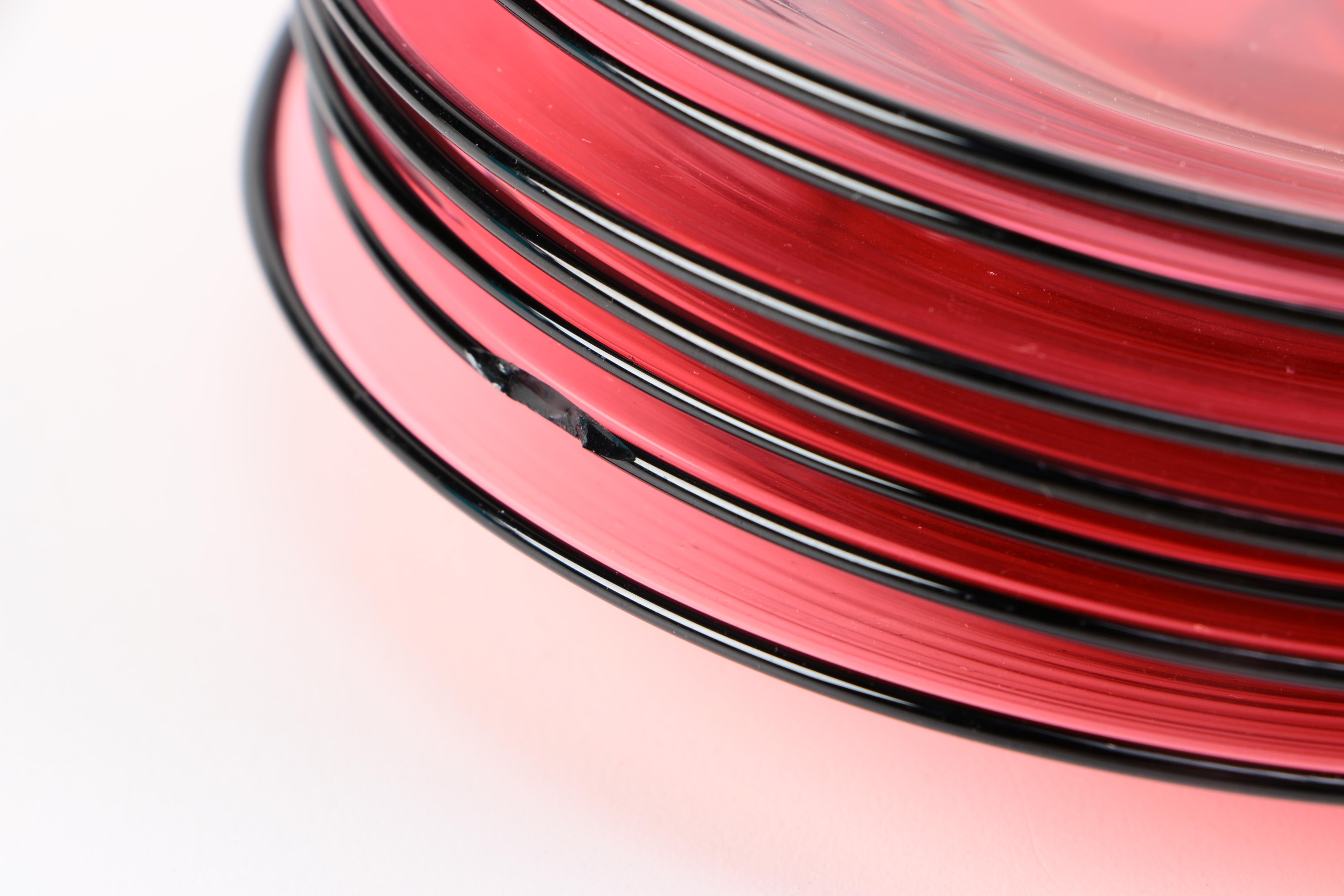 Vintage Steuben Art Glass Saucers