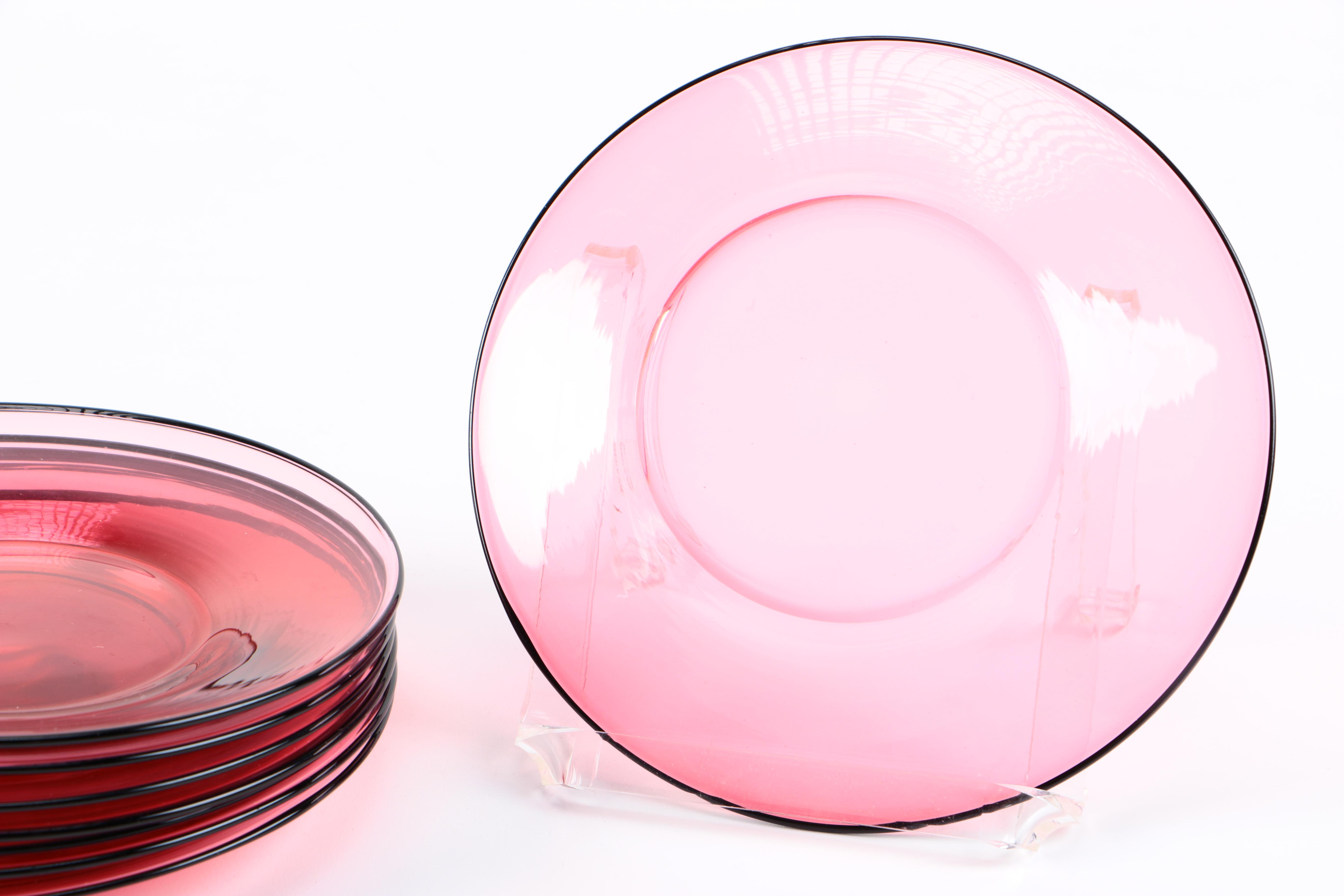 Vintage Steuben Art Glass Saucers