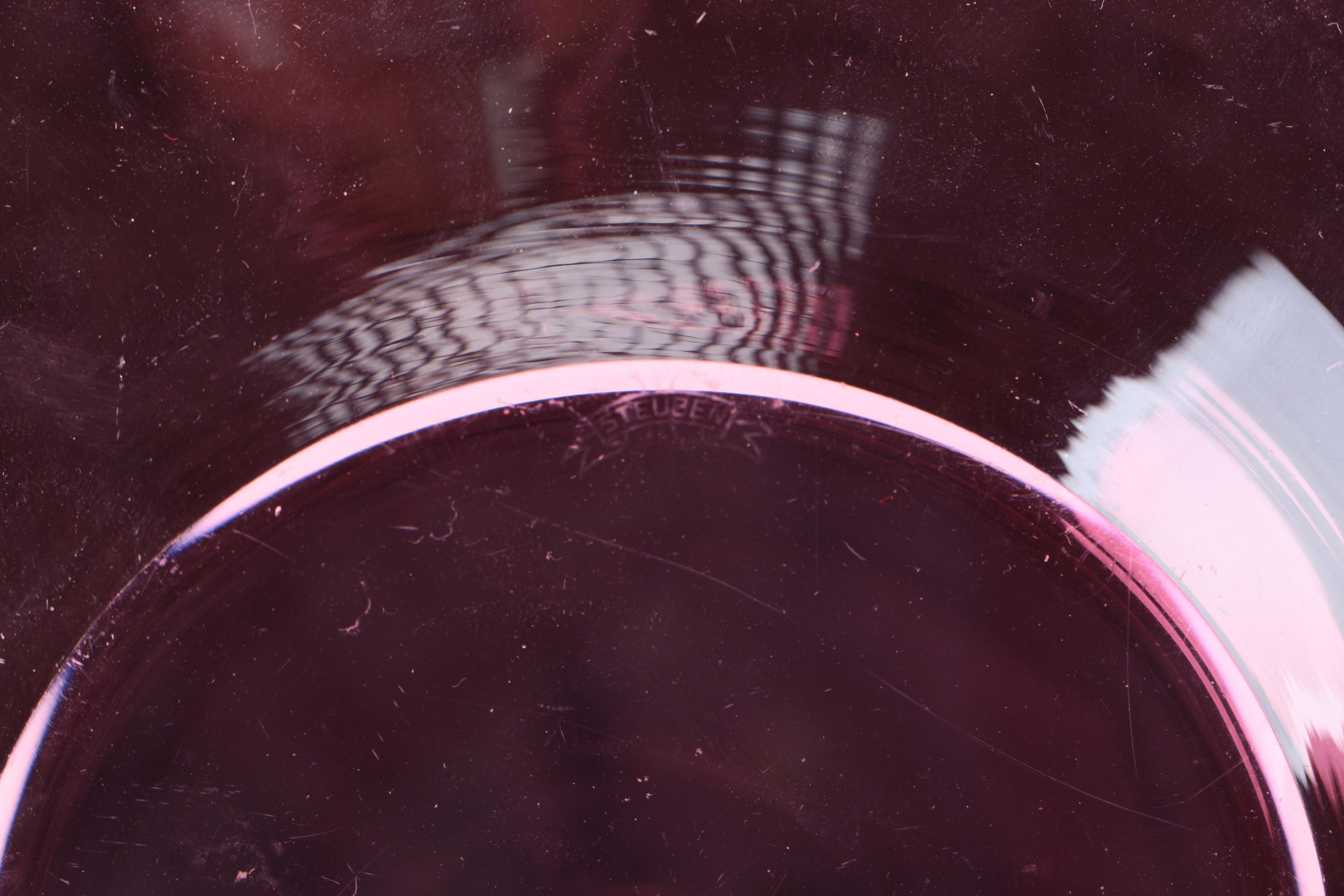 Vintage Steuben Art Glass Saucers