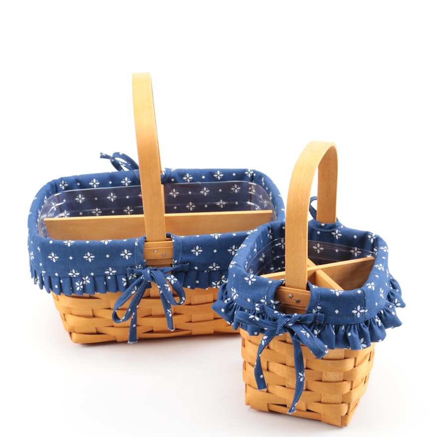 Longaberger baskets with liners