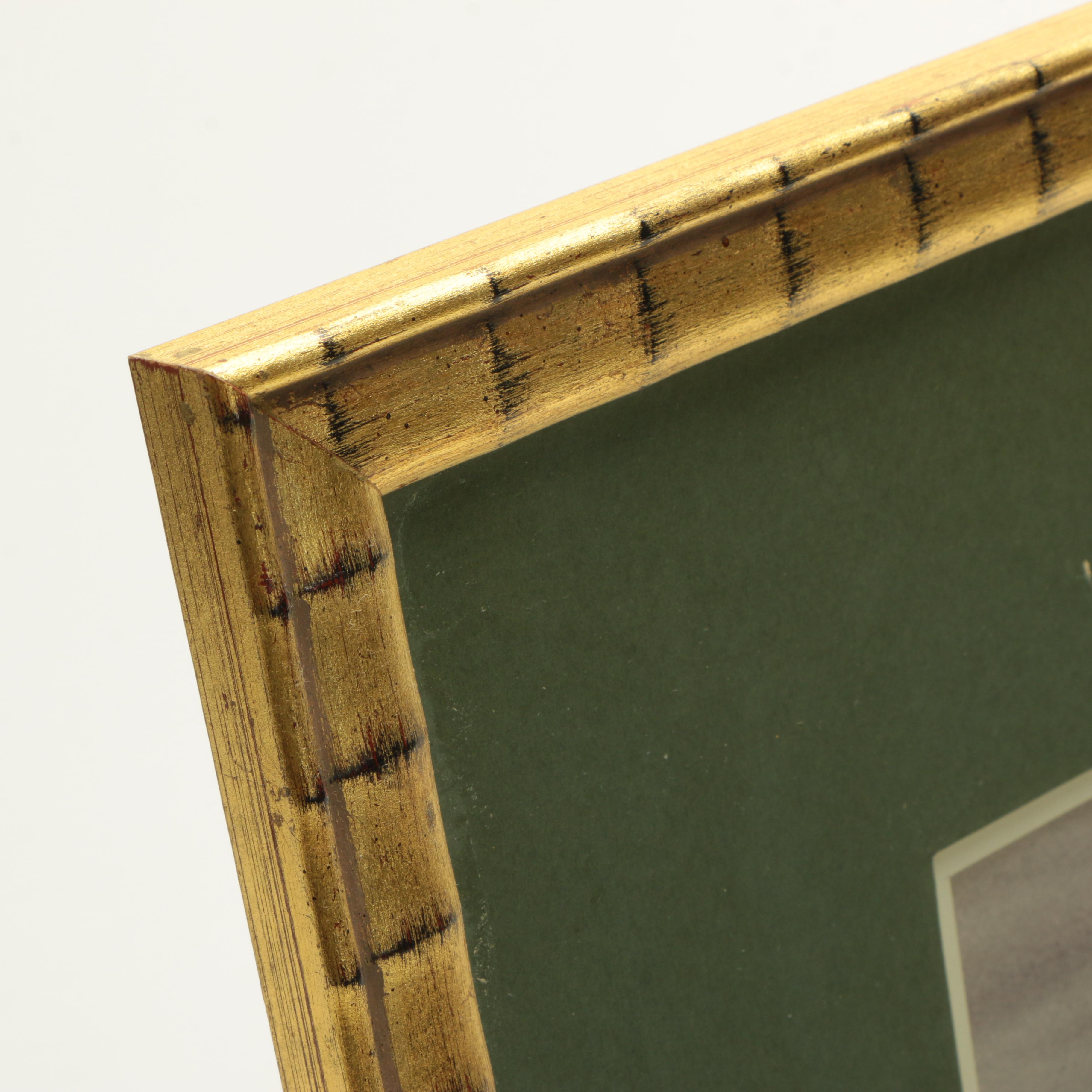 Mariano Ortuzar Watercolor of a Sunset Over Water