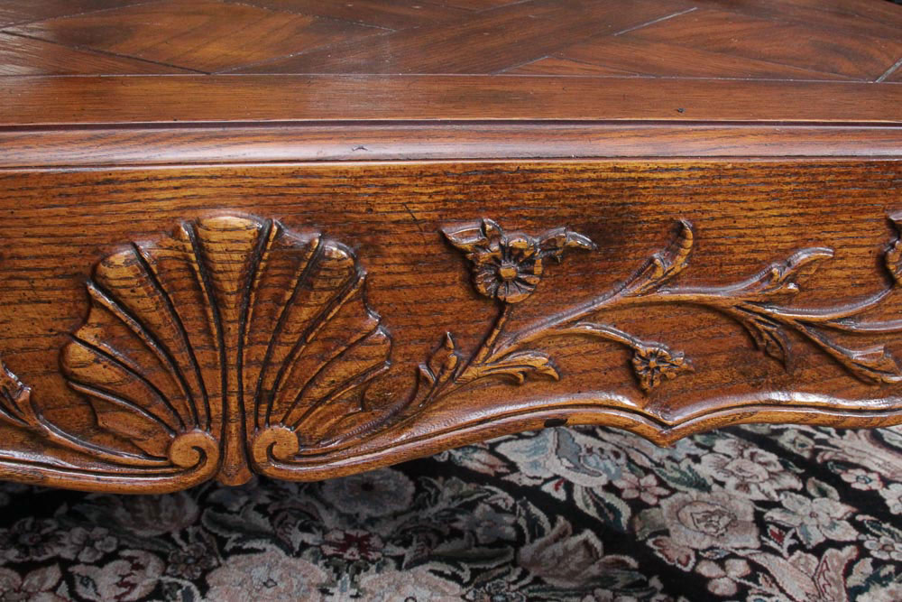 Queen Anne Style Oak Coffee Table