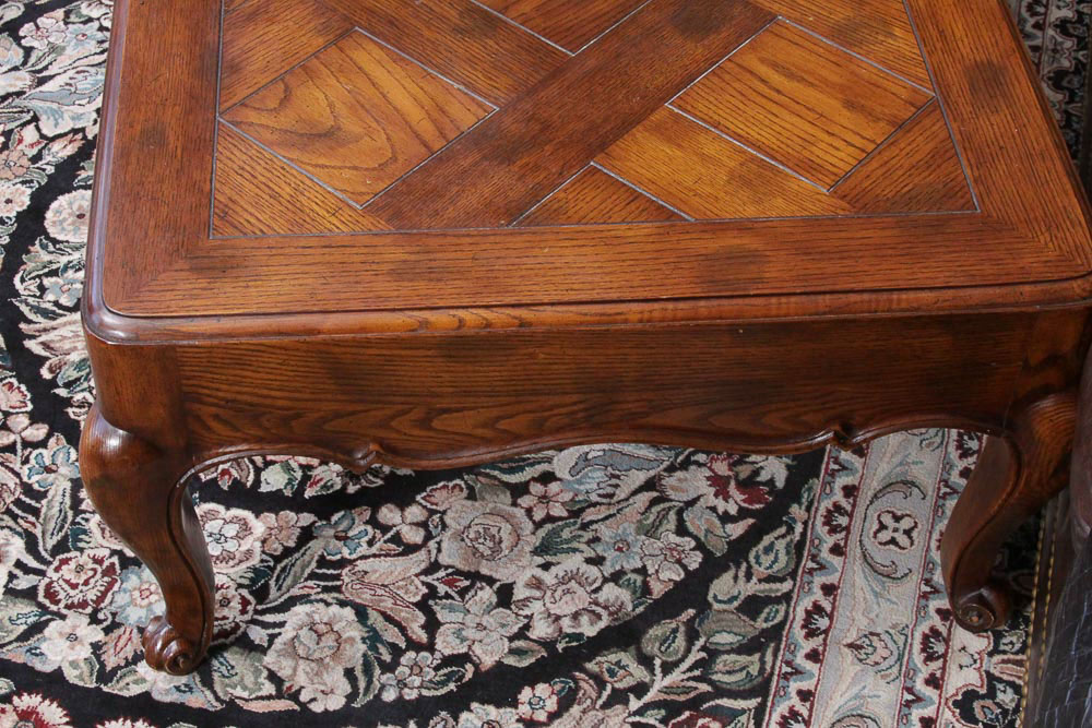 Queen Anne Style Oak Coffee Table