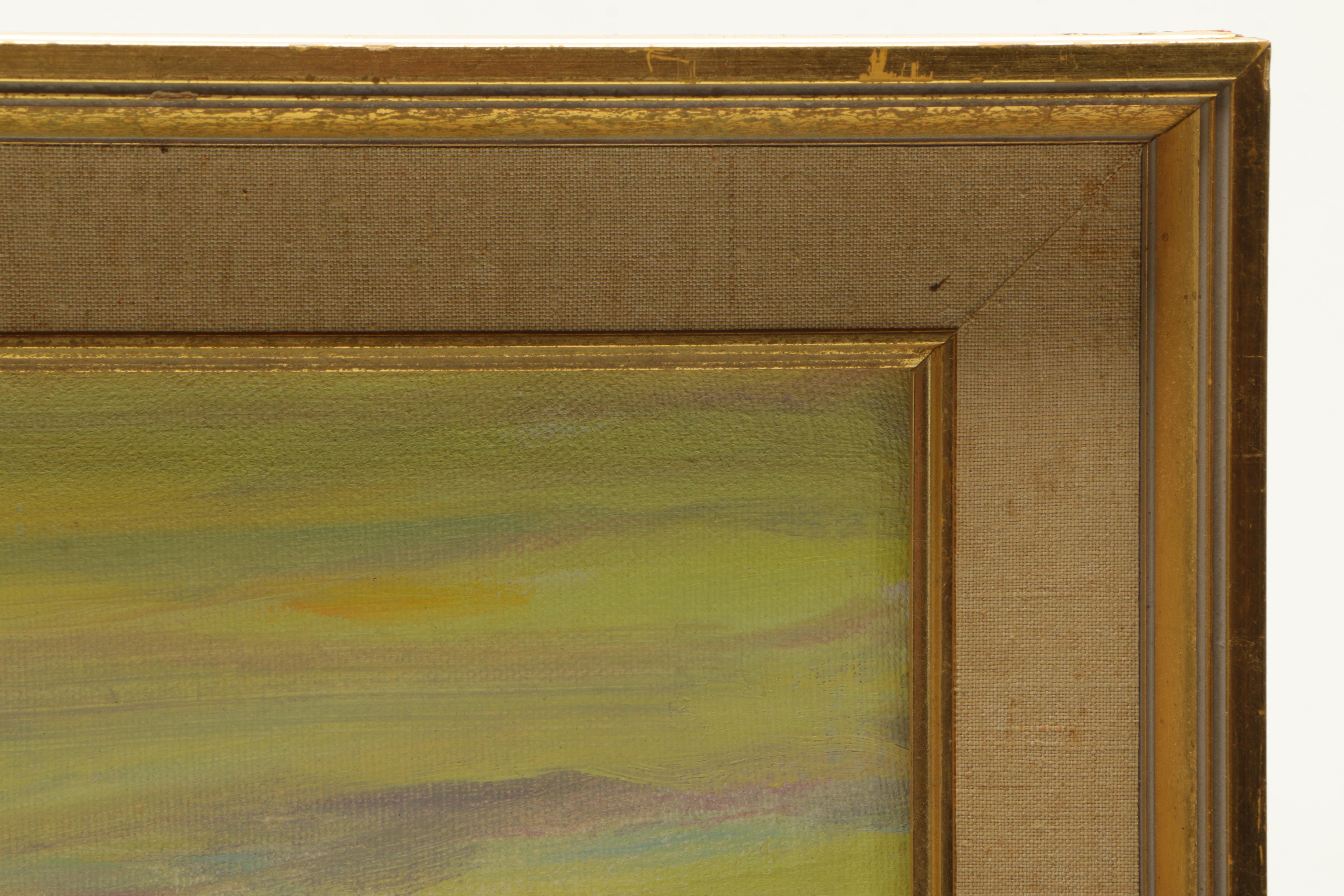 James Maher Oil Painting of a Landscape "Pacific Sunset"