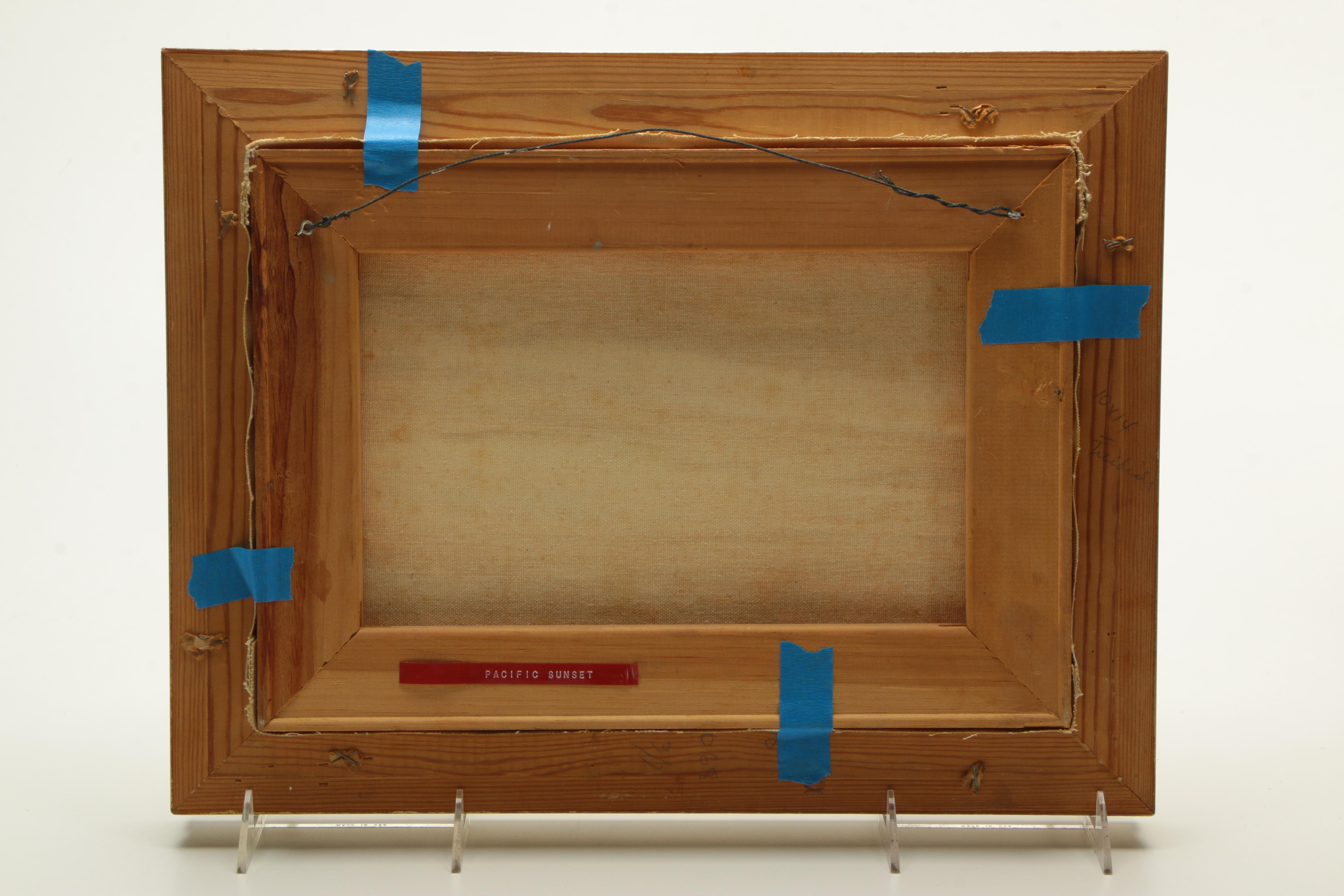 James Maher Oil Painting of a Landscape "Pacific Sunset"