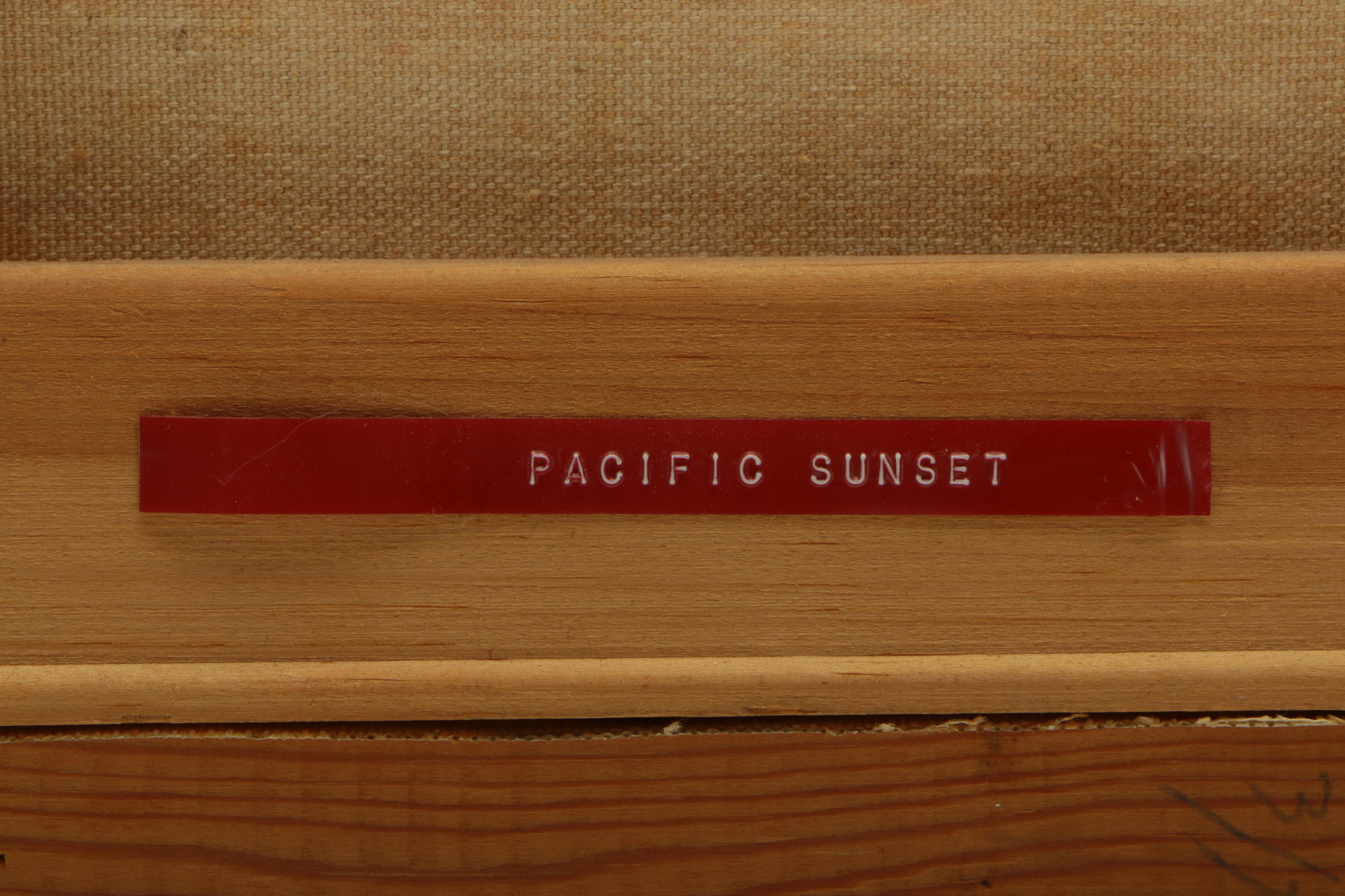 James Maher Oil Painting of a Landscape "Pacific Sunset"