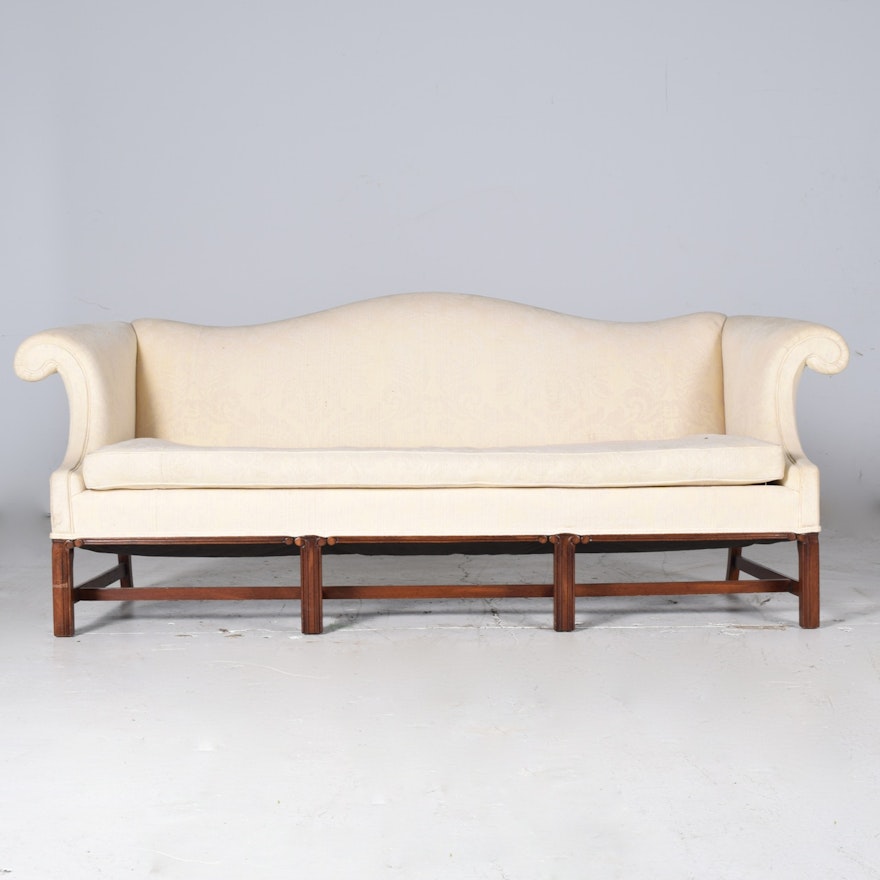 Tuxedo Style Upholstered Sofa