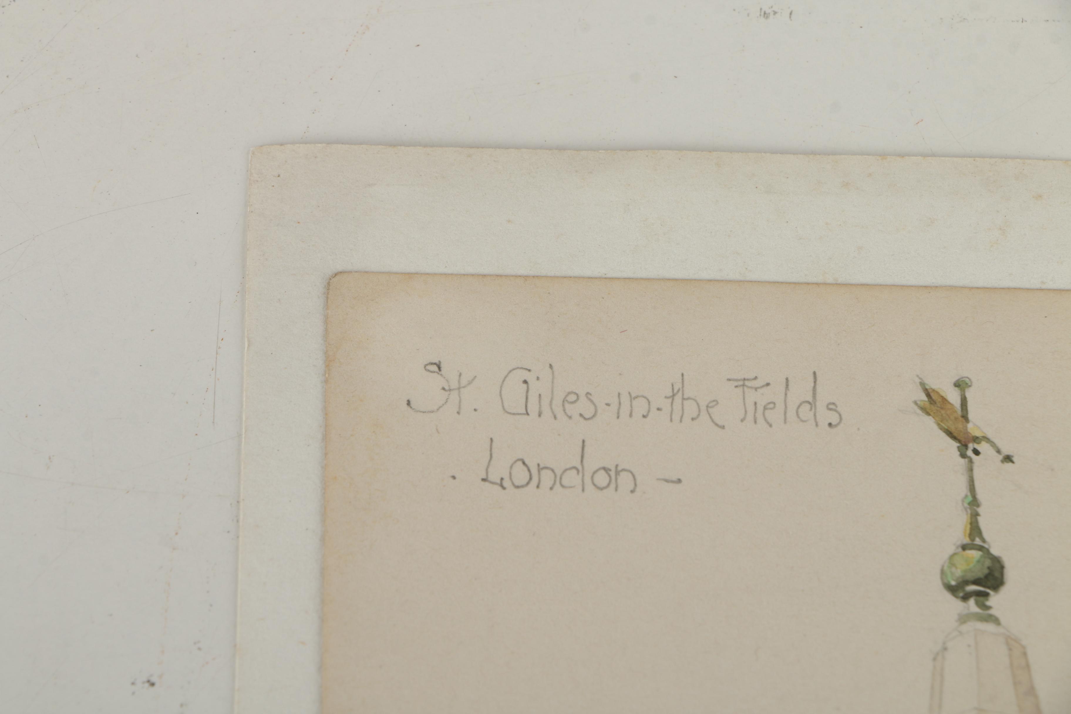 Watercolor and Graphite Sketches of European Architecture Attributed to Maurice Feather