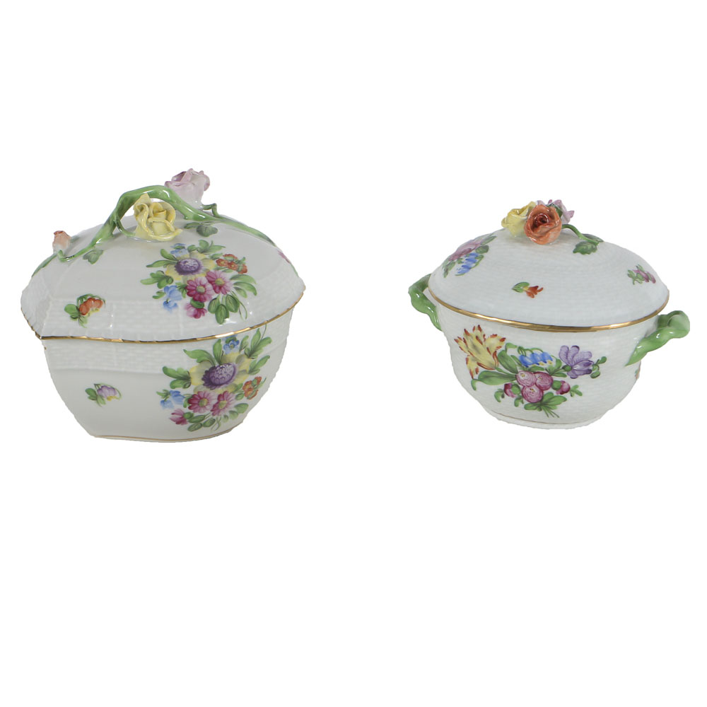 Herend "Printemps" Bon Bon Pots