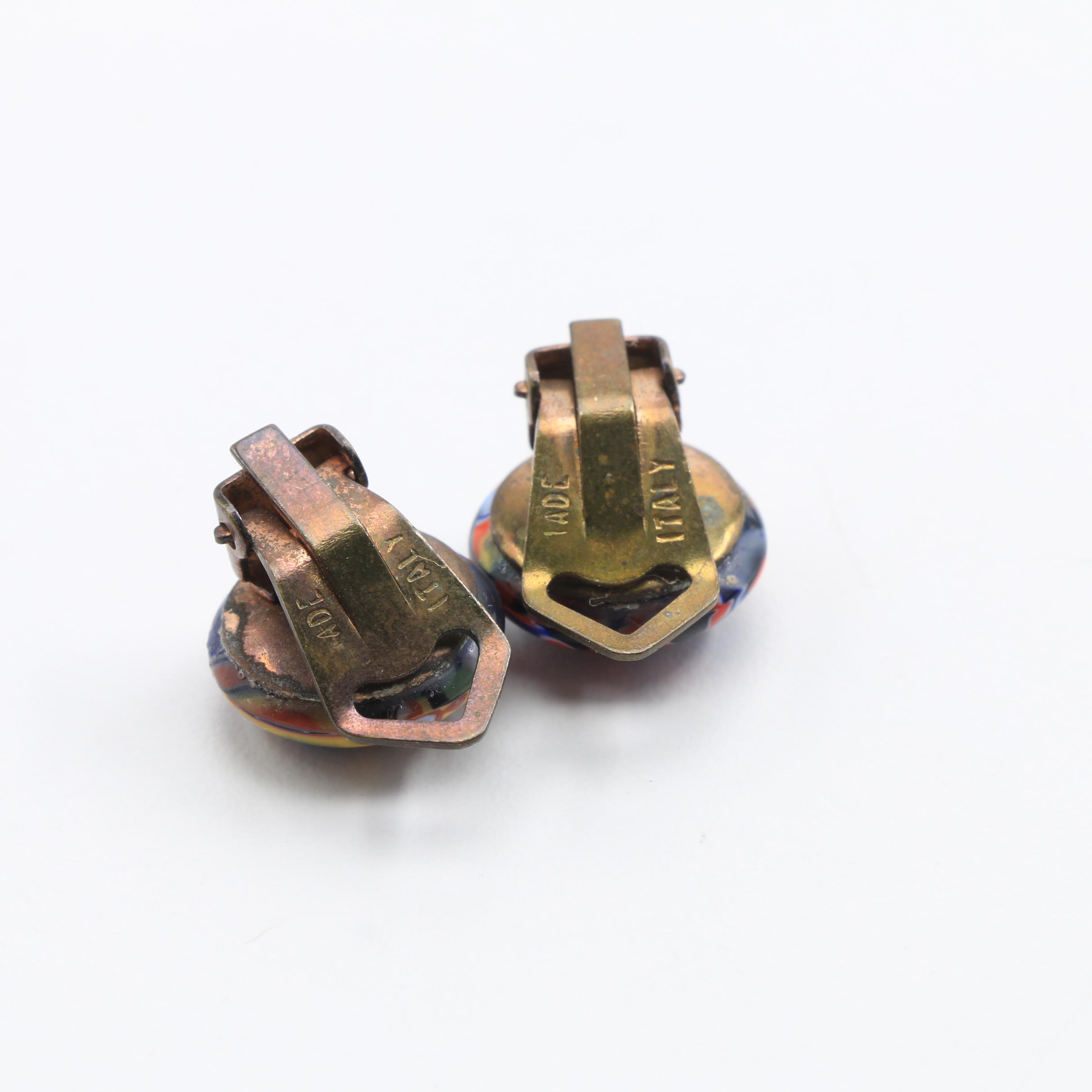 Two Italian Millefiori Glass Beaded Necklaces