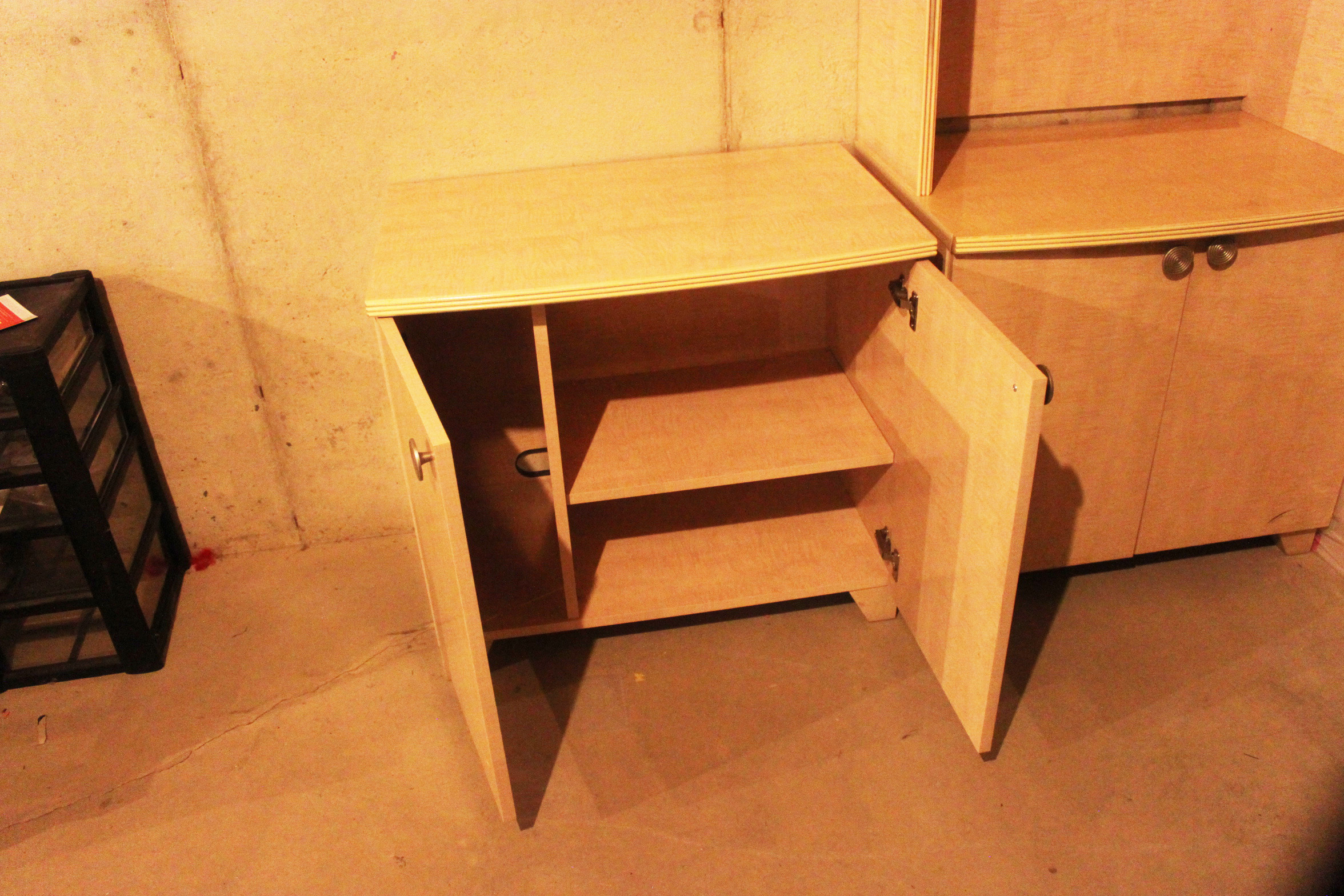 Laminated Wood Hutch and Cabinets by Lane