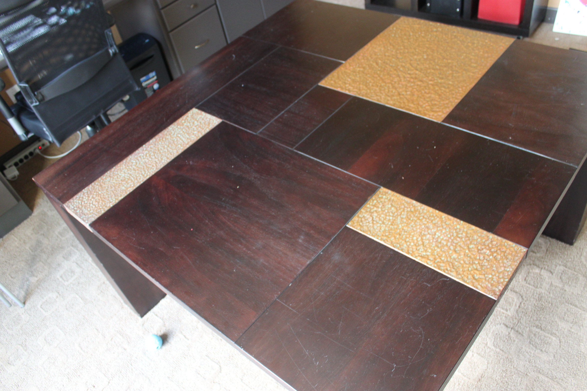 Contemporary Office Work Table With Ottomans