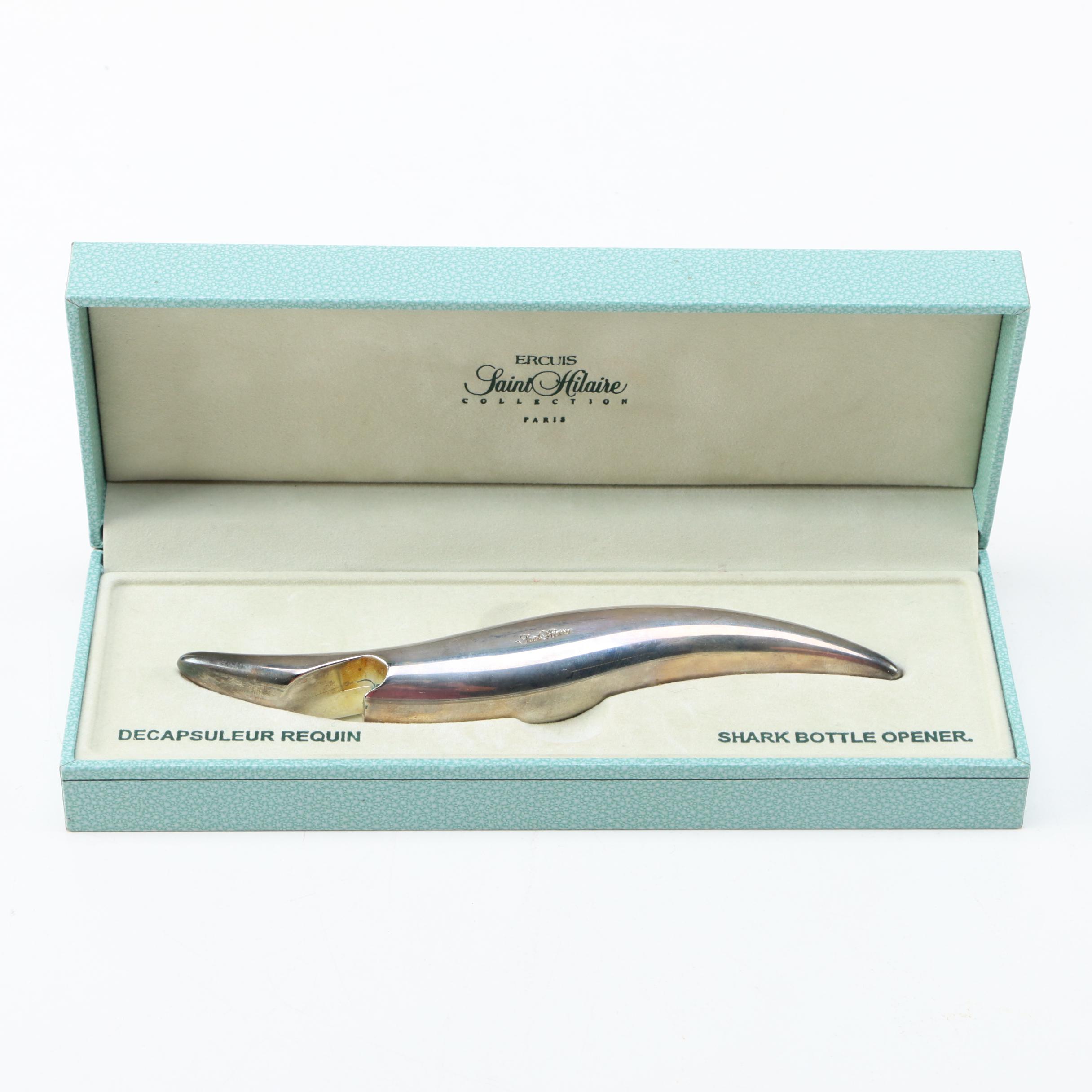 Ercuis Saint Hilaire Stainless Steel Shark Bottle Opener