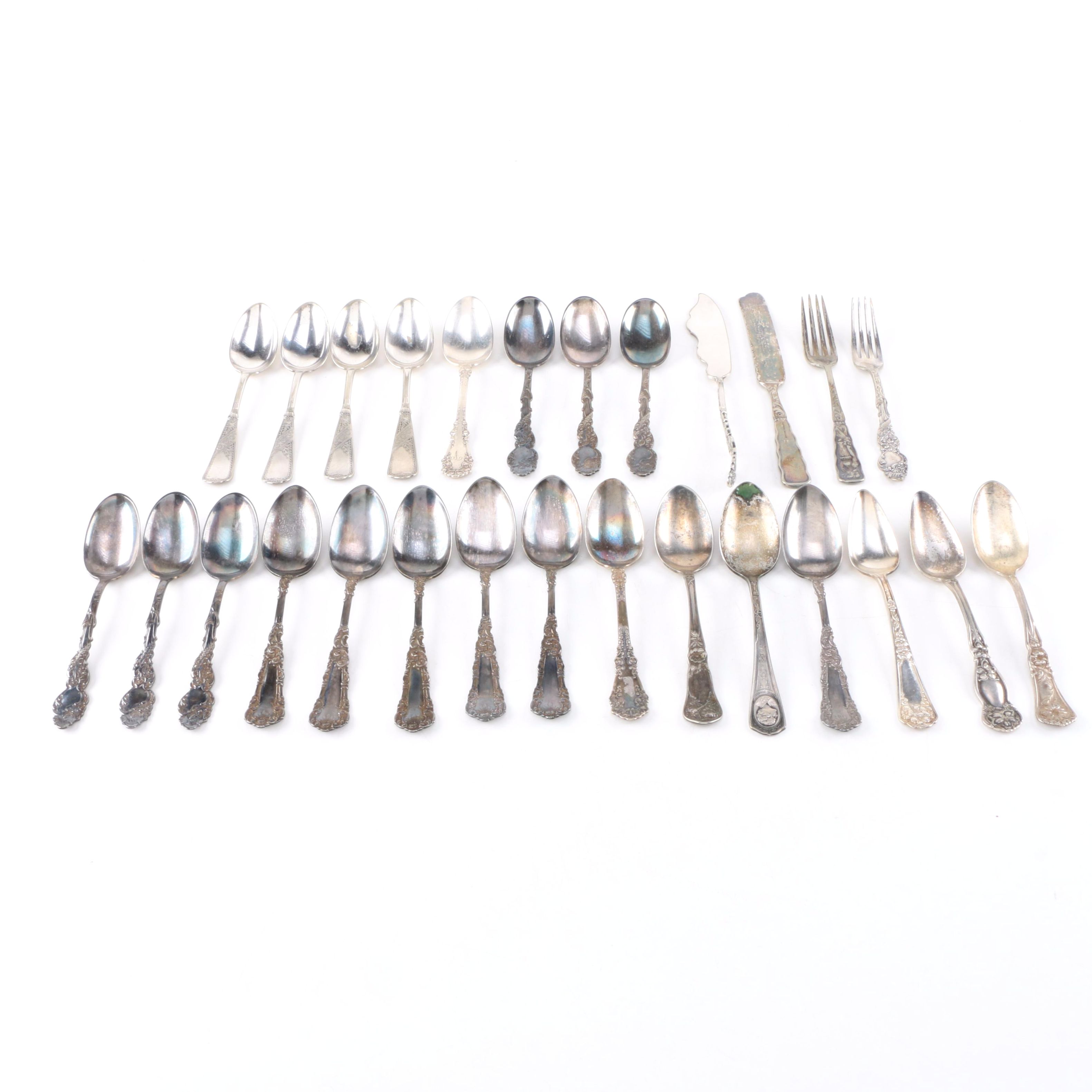 Assortment of Silver Plate Flatware Featuring Rogers & Bro.